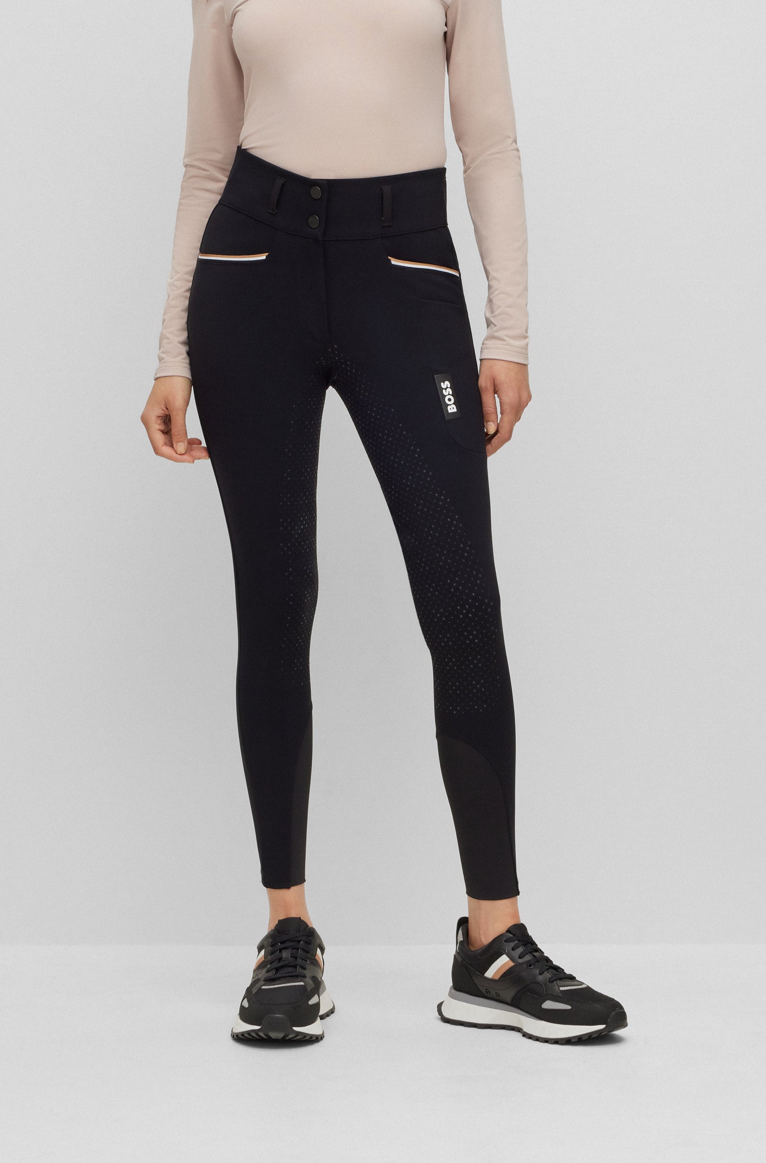 Boss Equestrian Hailey Full Grip Breeches Black