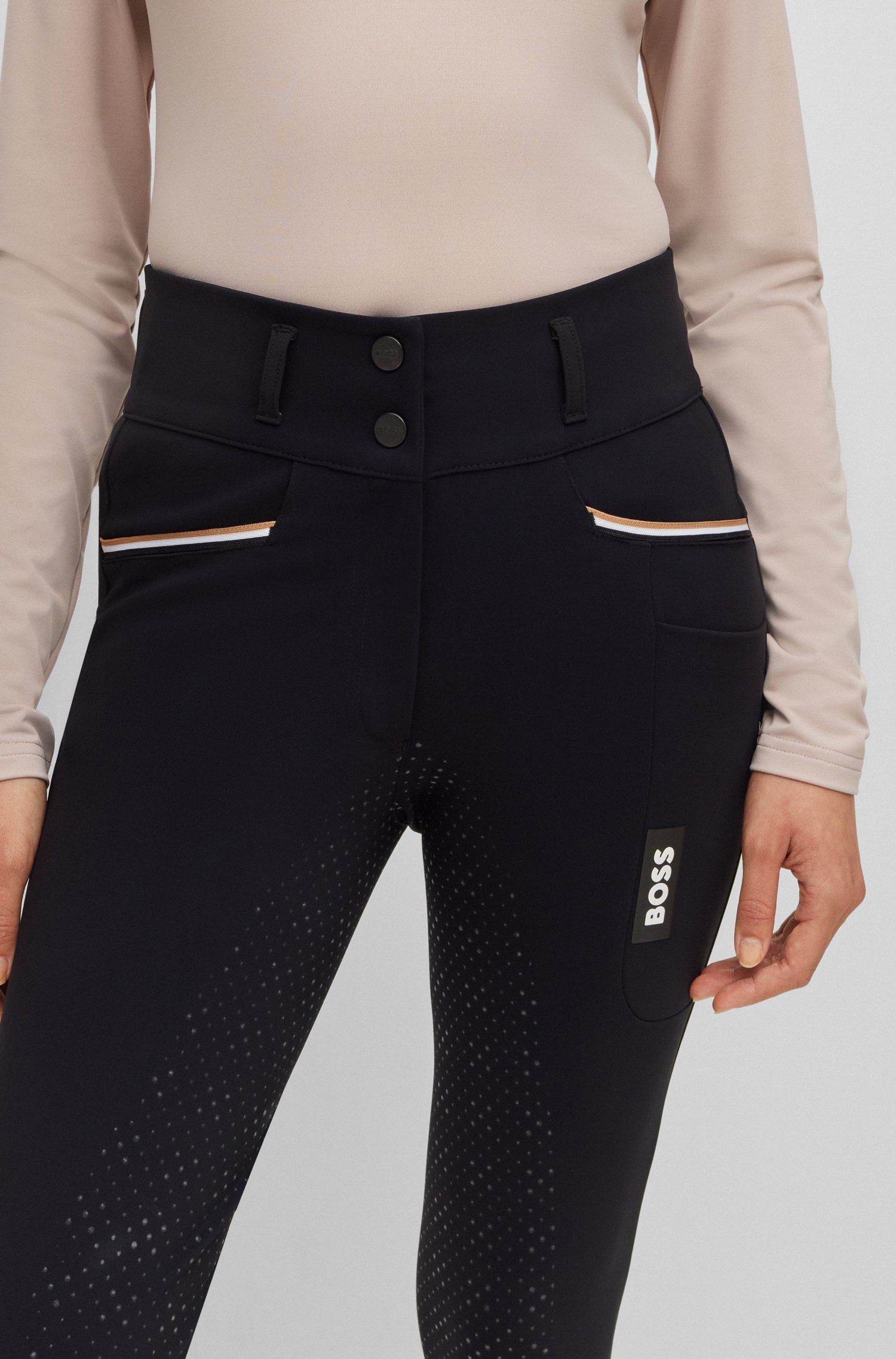 Boss Equestrian Hailey Full Grip Breeches Black