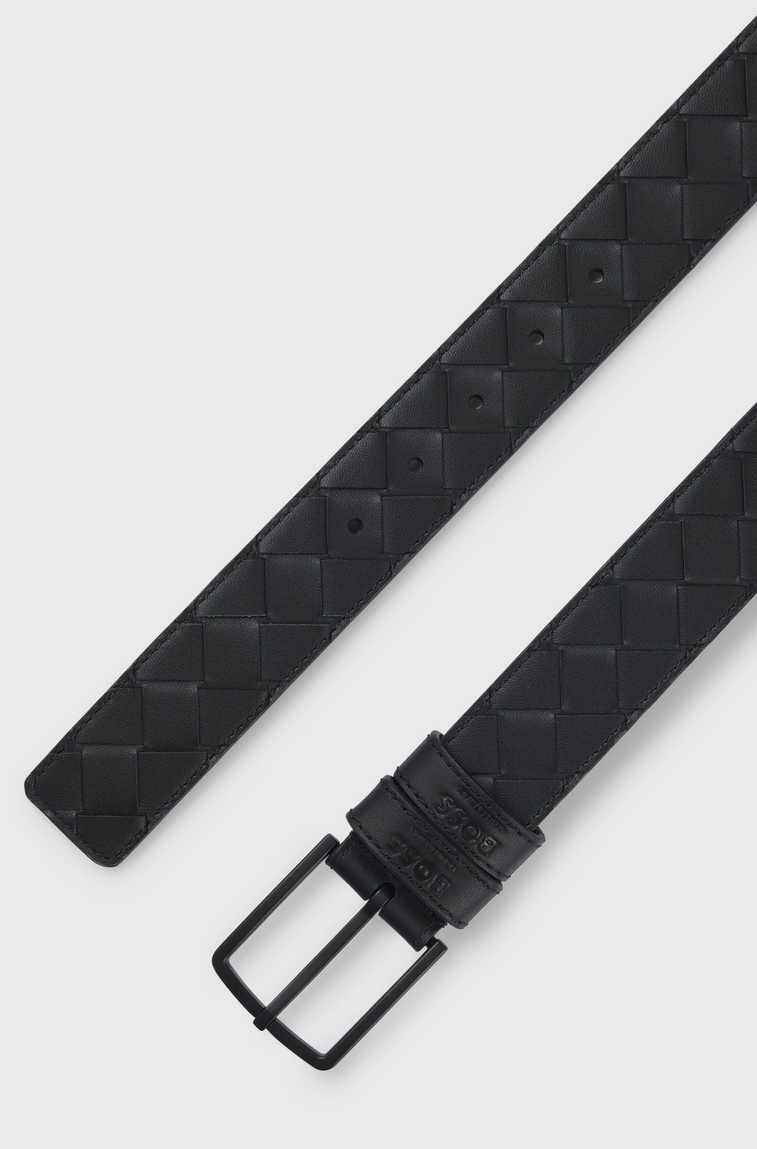 Boss Equestrian Cable Belt Black