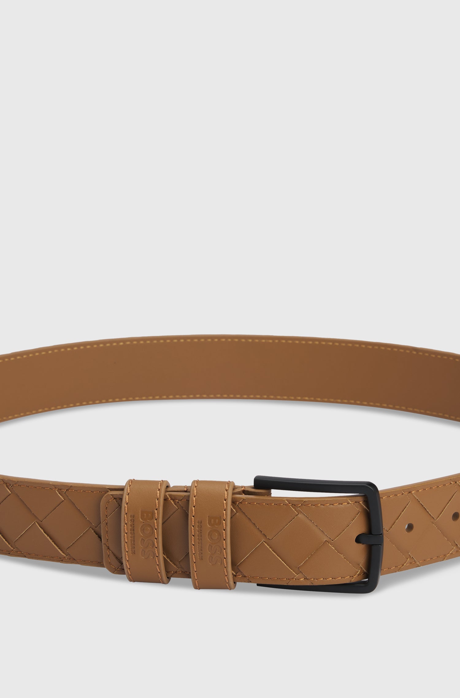 Boss Equestrian Belt Cable Camel