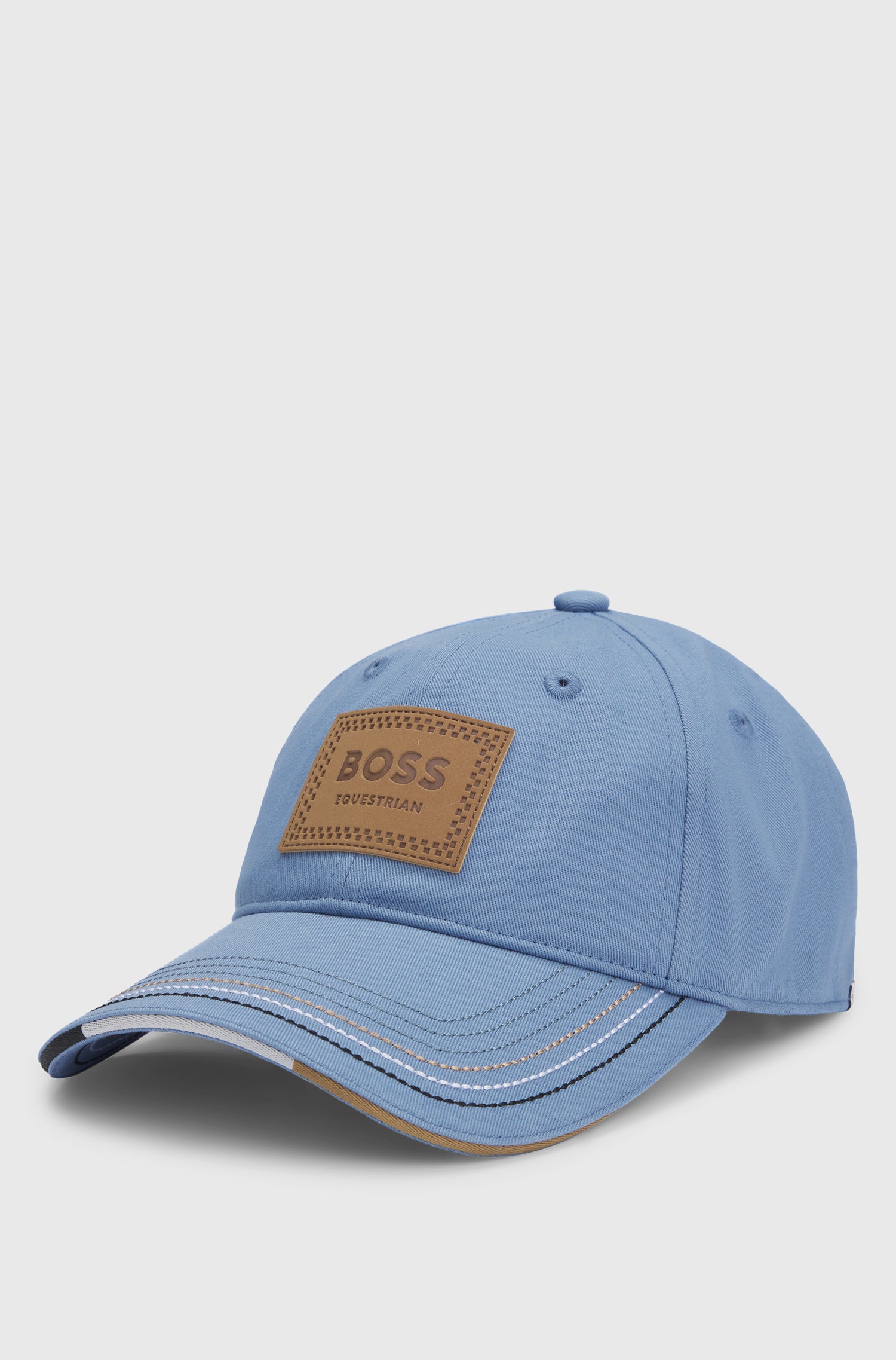 Boss Equestrian Cap Leather Vintage Patch Riviera