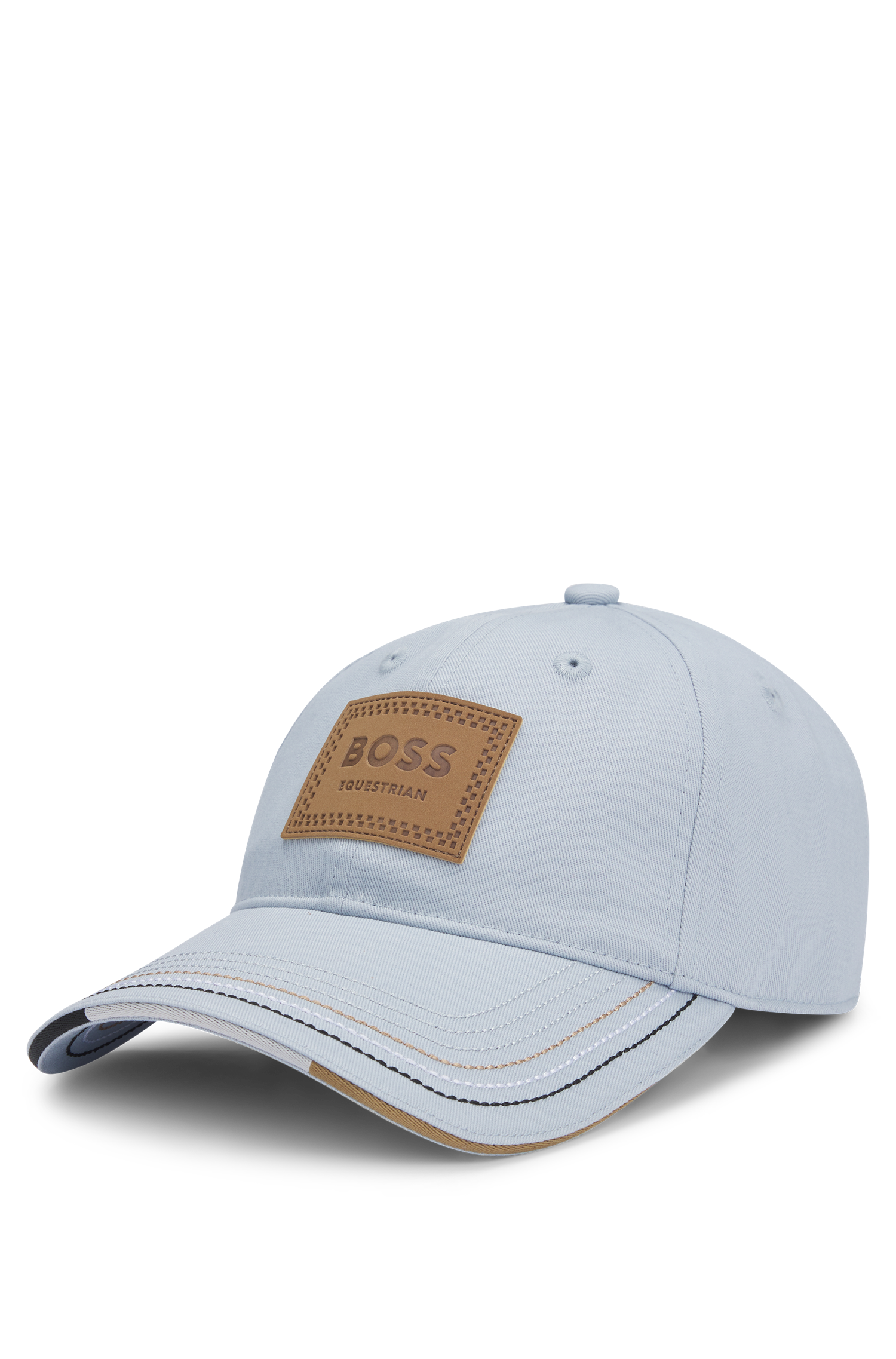 Boss Equestrian Cap Leather Vintage Patch Niagara