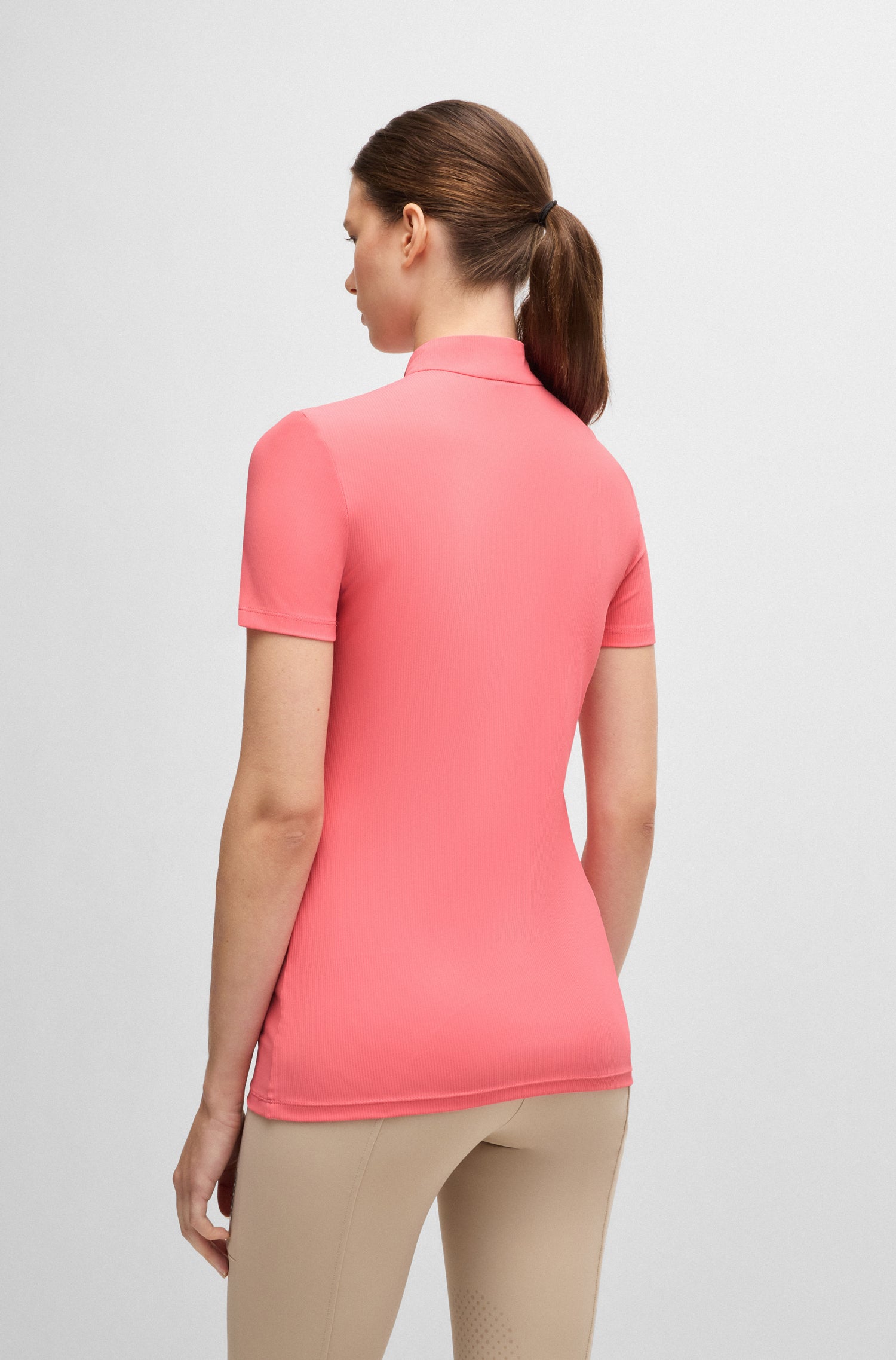 Boss Equestrian Maira Training Shirt Stripes Pink