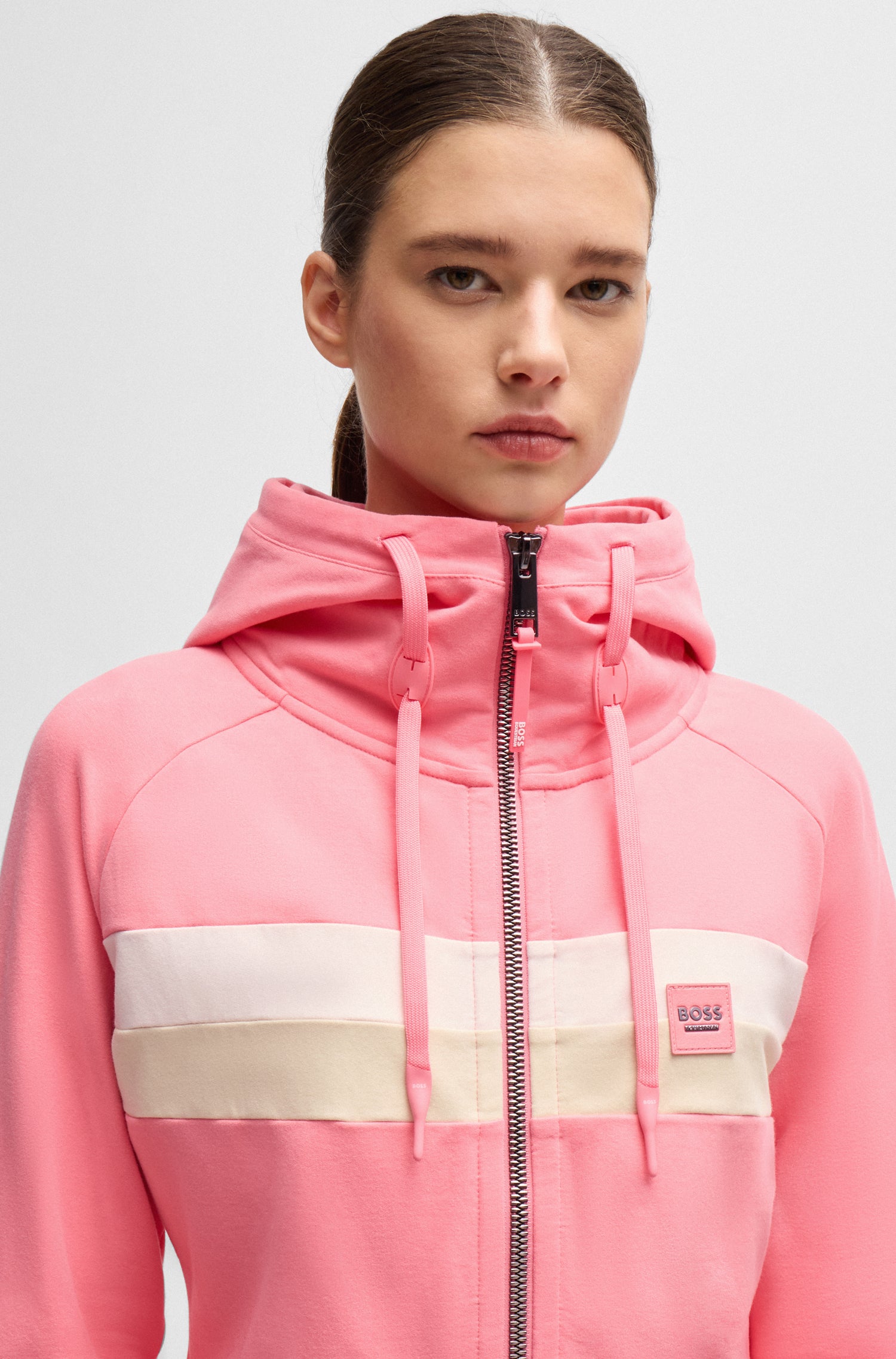 Boss Equestrian Riva Zip Hoodie Pink