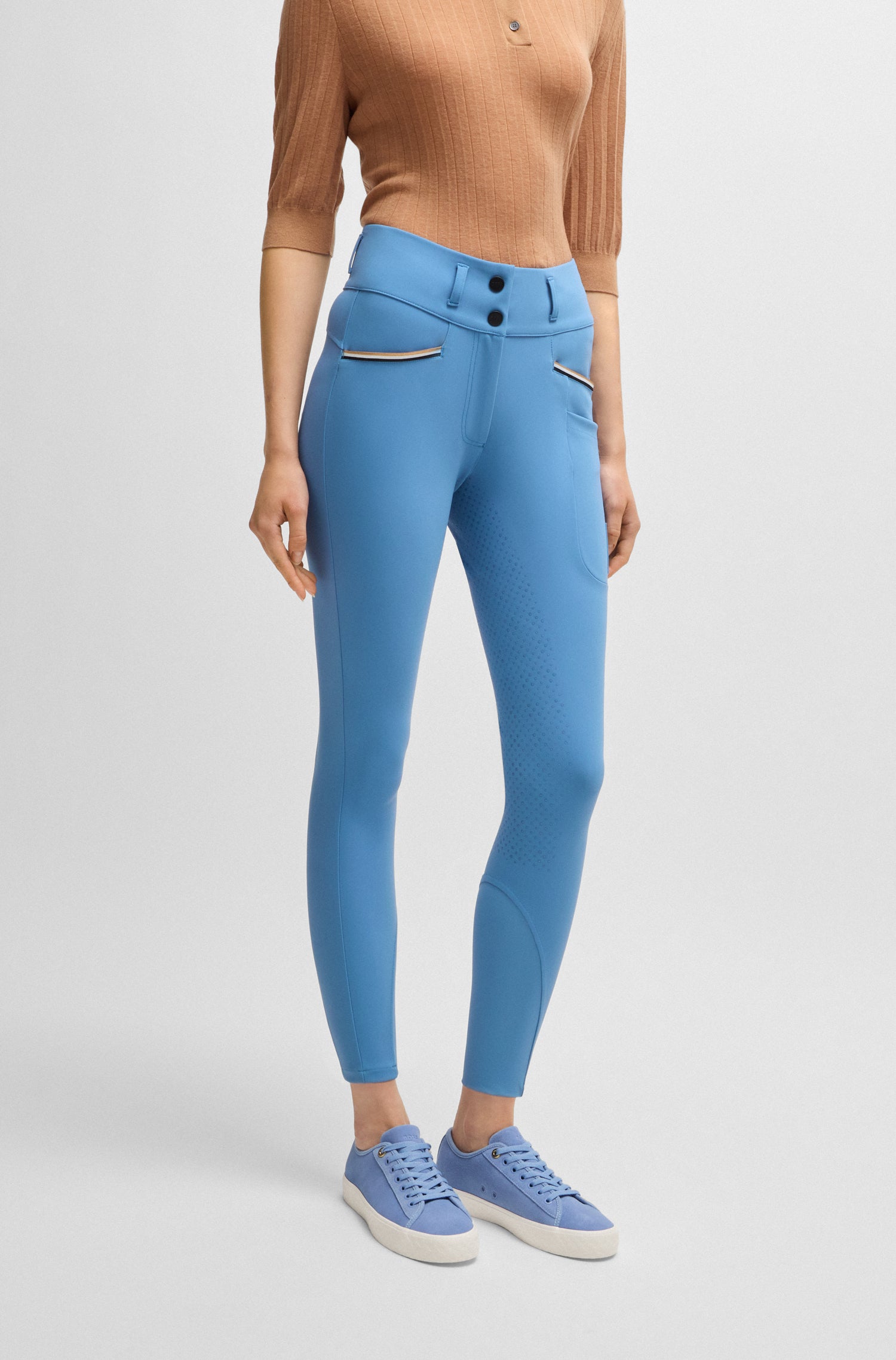 Boss Equestrian Hailey High Waist Full Grip Breeches Riviera