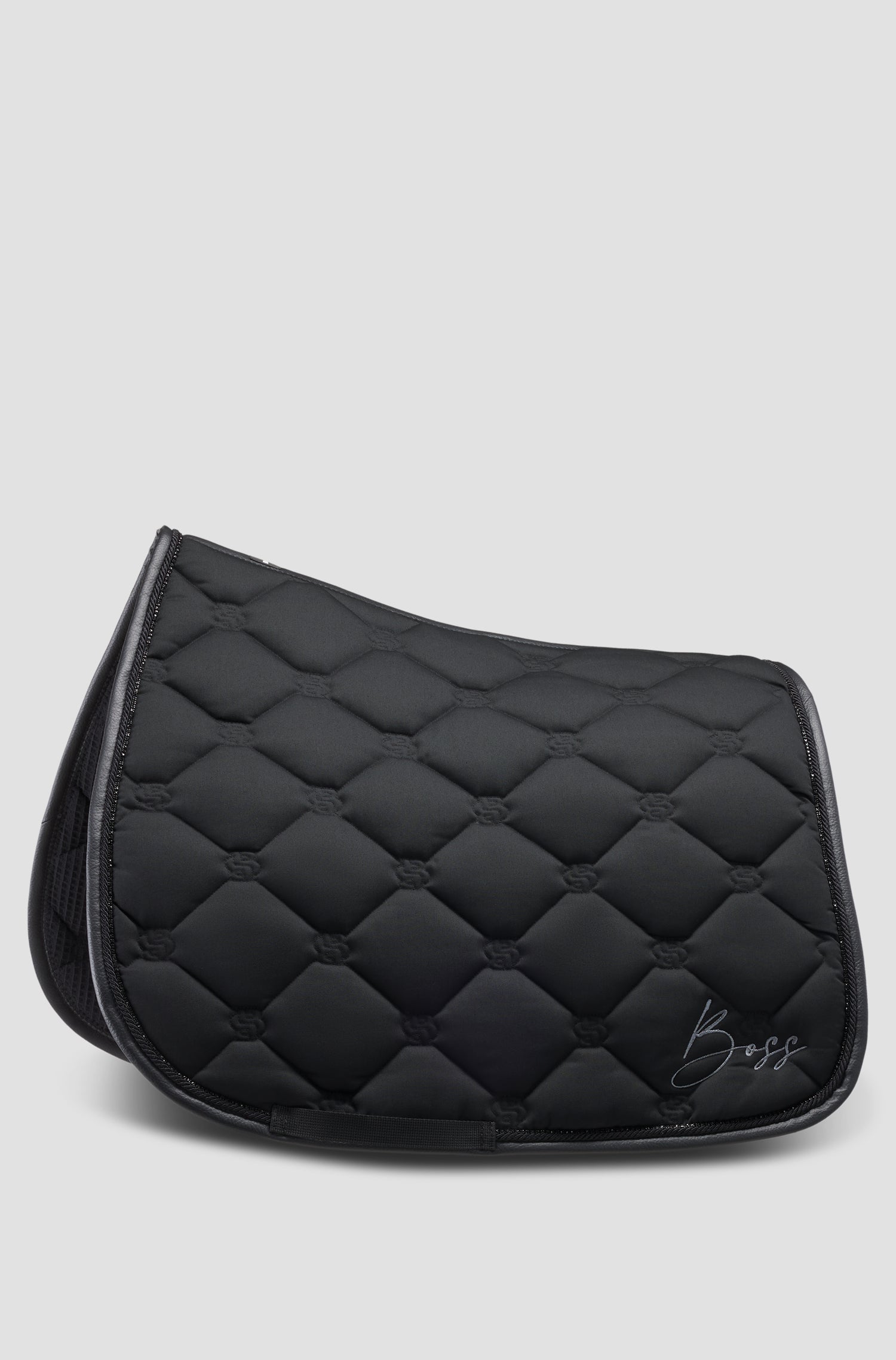 BOSS EQUESTRIAN SADDLE PAD DRESSAGE GLITTER BLACK