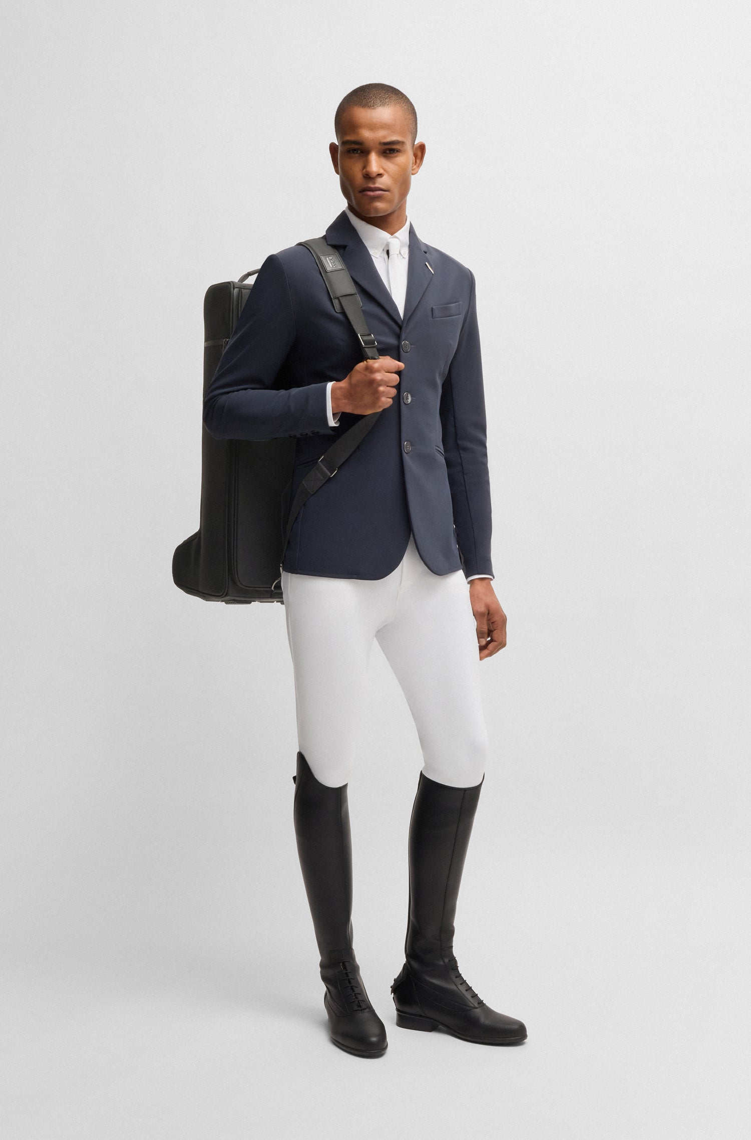 BOSS EQUESTRIAN BOOTSBAG VEGAN LEATHER BLACK