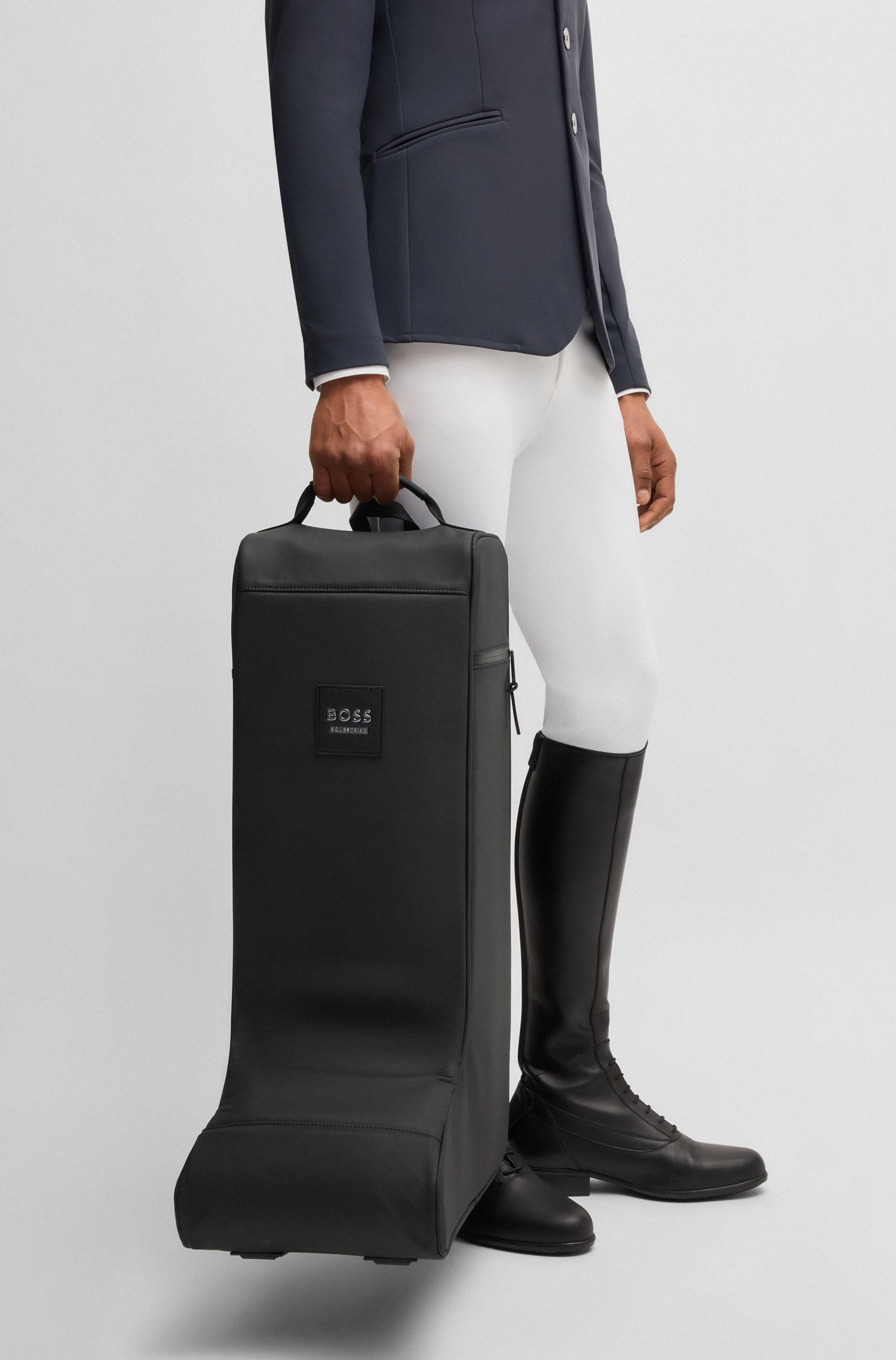 BOSS EQUESTRIAN BOOTSBAG VEGAN LEATHER BLACK