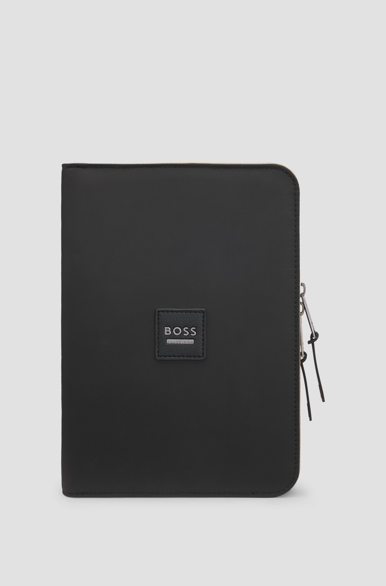 BOSS EQUESTRIAN EQUINE PASS FOLDER VEGAN LEATHER BLACK