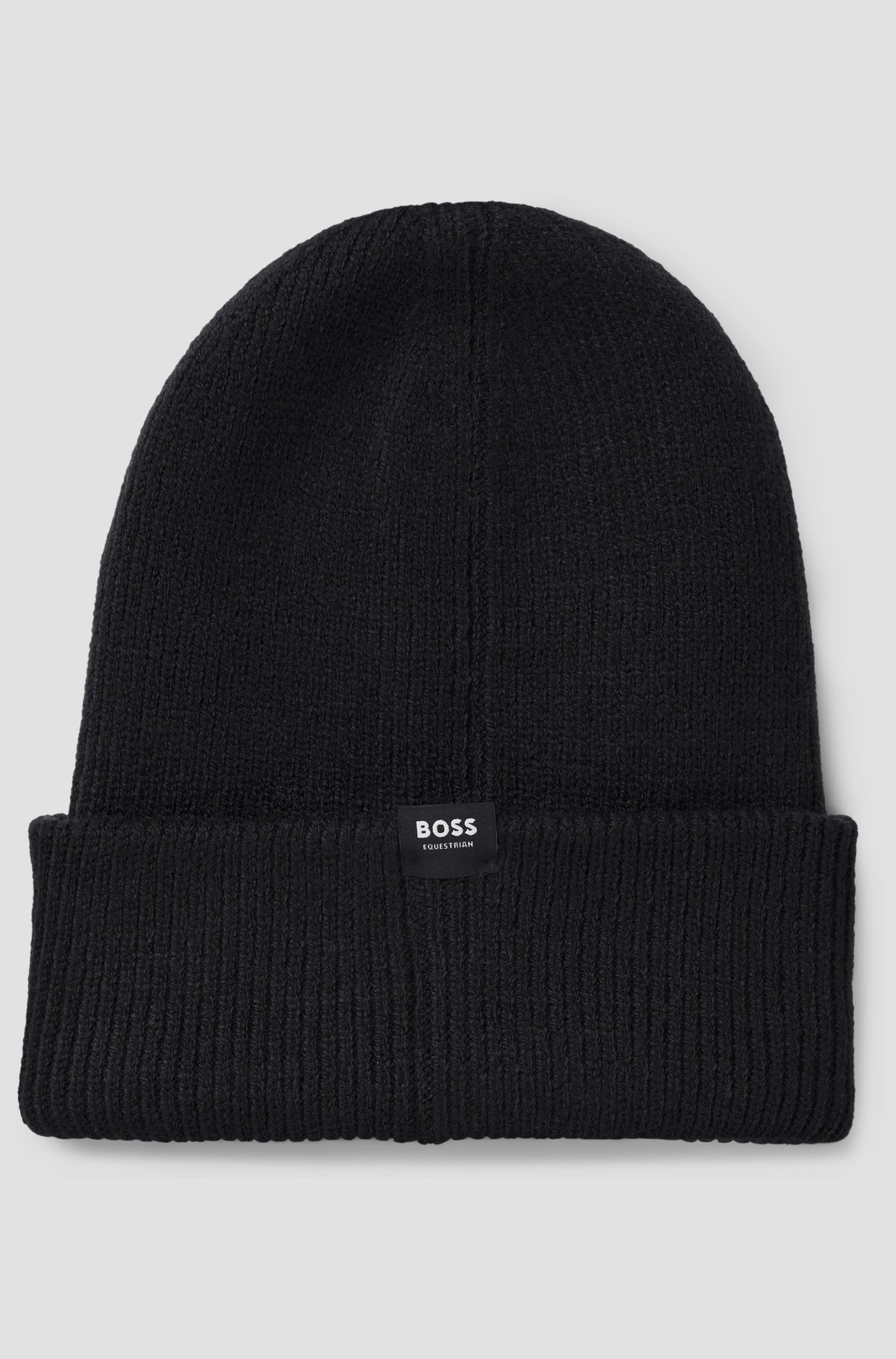 BOSS EQUESTRIAN BEANIE HIGH CUFF BLACK