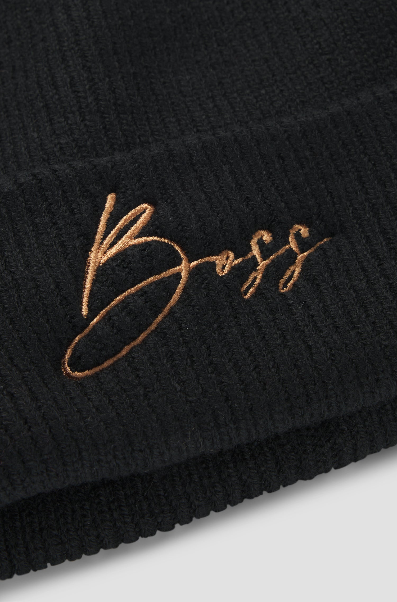 BOSS EQUESTRIAN BEANIE HIGH CUFF BLACK