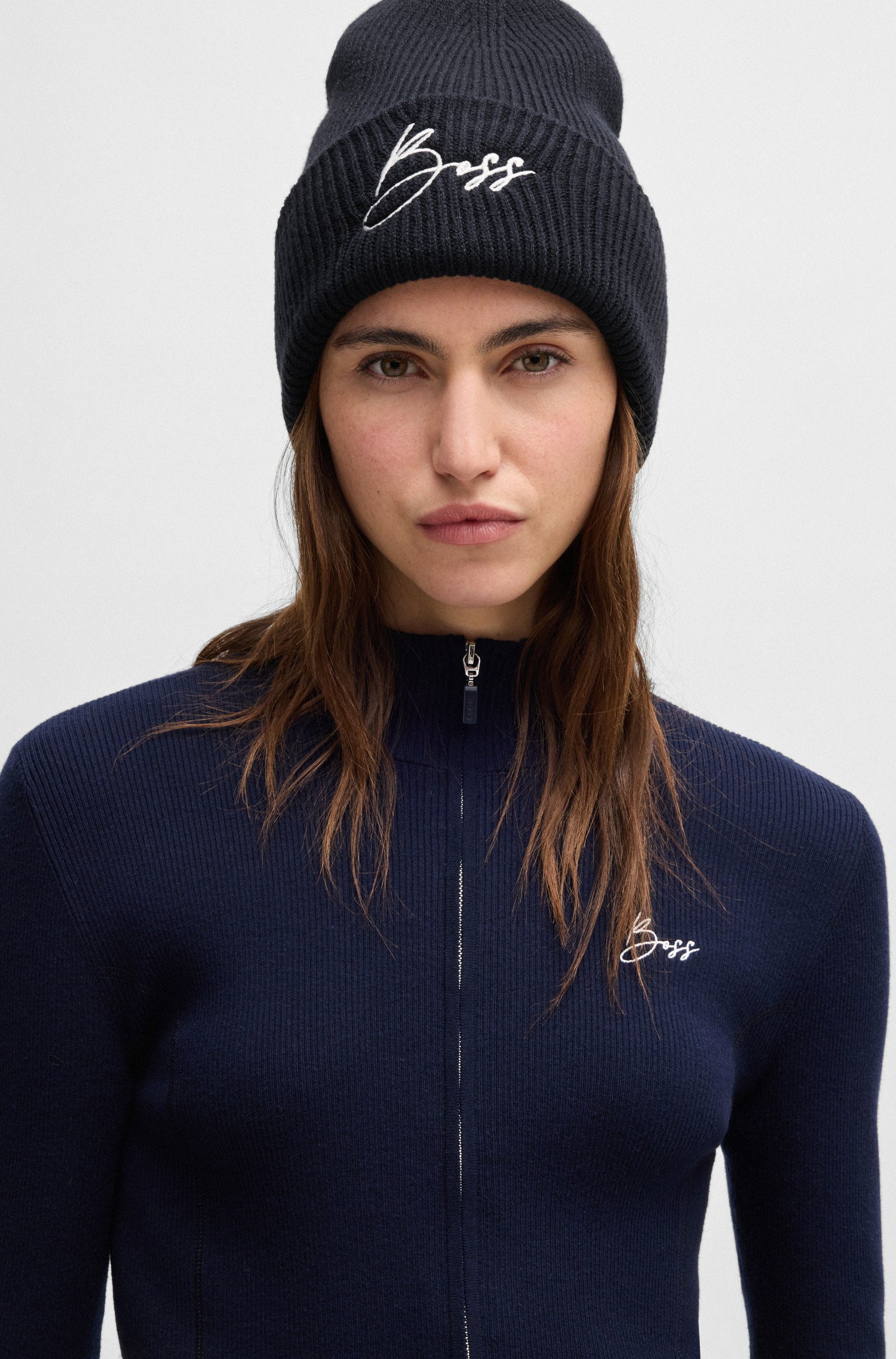 BOSS EQUESTRIAN BEANIE HIGH CUFF SKY CAPTAIN