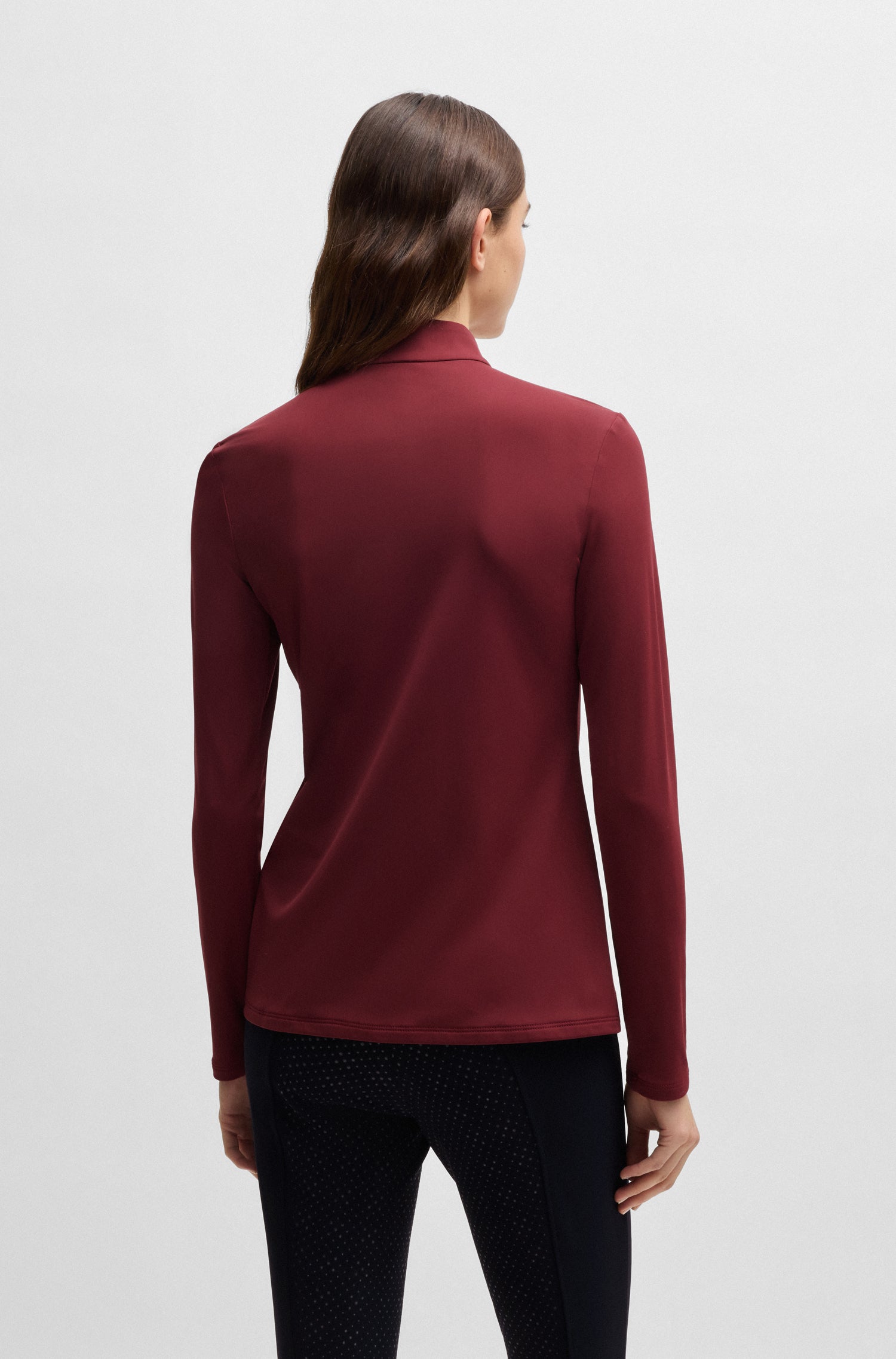 BOSS EQUESTRIAN MINOU TRAINING SHIRT CABERNET