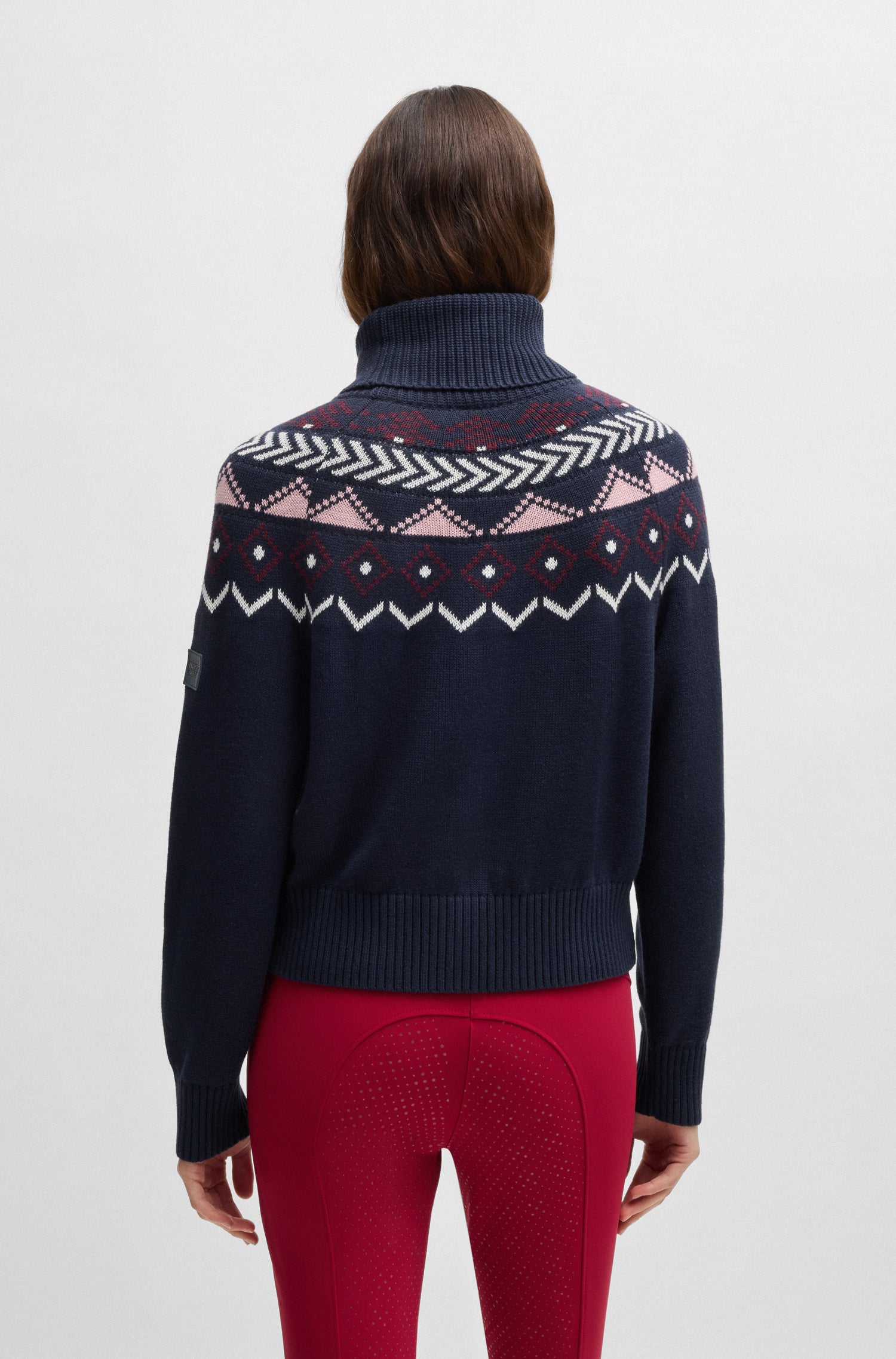 BOSS EQUESTRIAN ANUK KNITWEAR JUMPER NORWAY SKY CAPTAIN