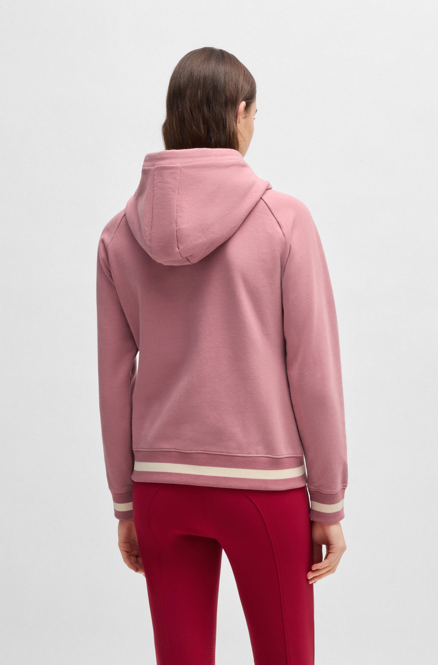 BOSS EQUESTRIAN RIVA ZIP HOODIE ROSE HAZE