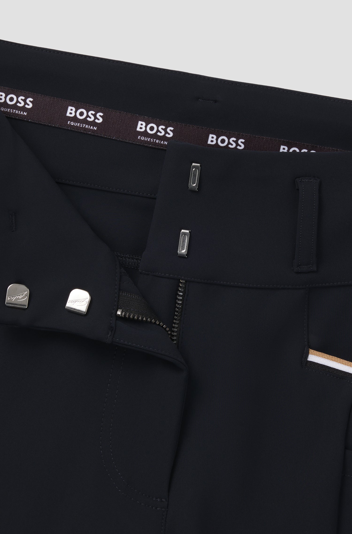 BOSS EQUESTRIAN HAILEY HIGH WAIST FULL GRIP BREECHES SKY CAPTAIN