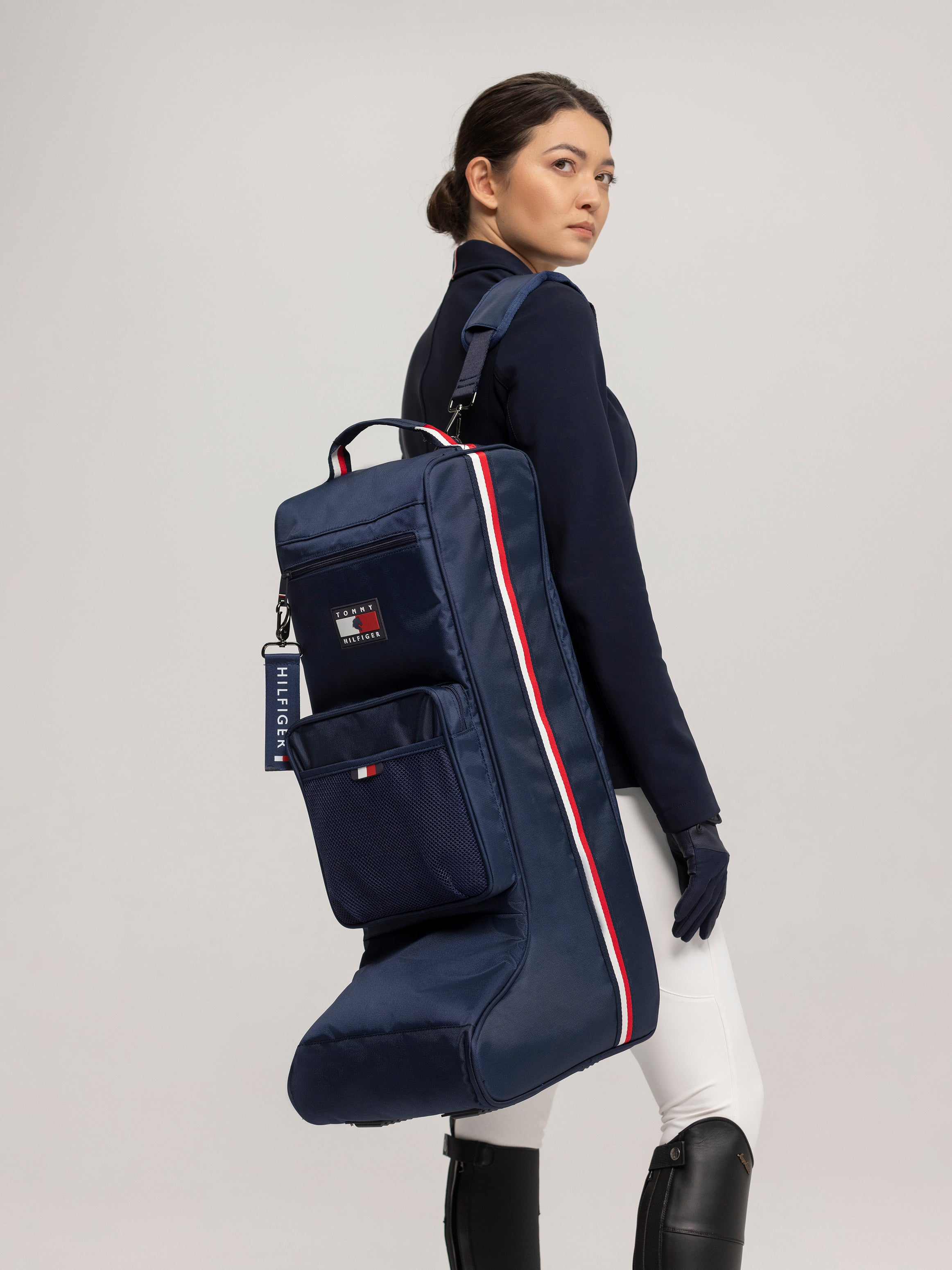 Tommy Hilfiger Equestrian Buffalo Boot Bag - Desert Sky