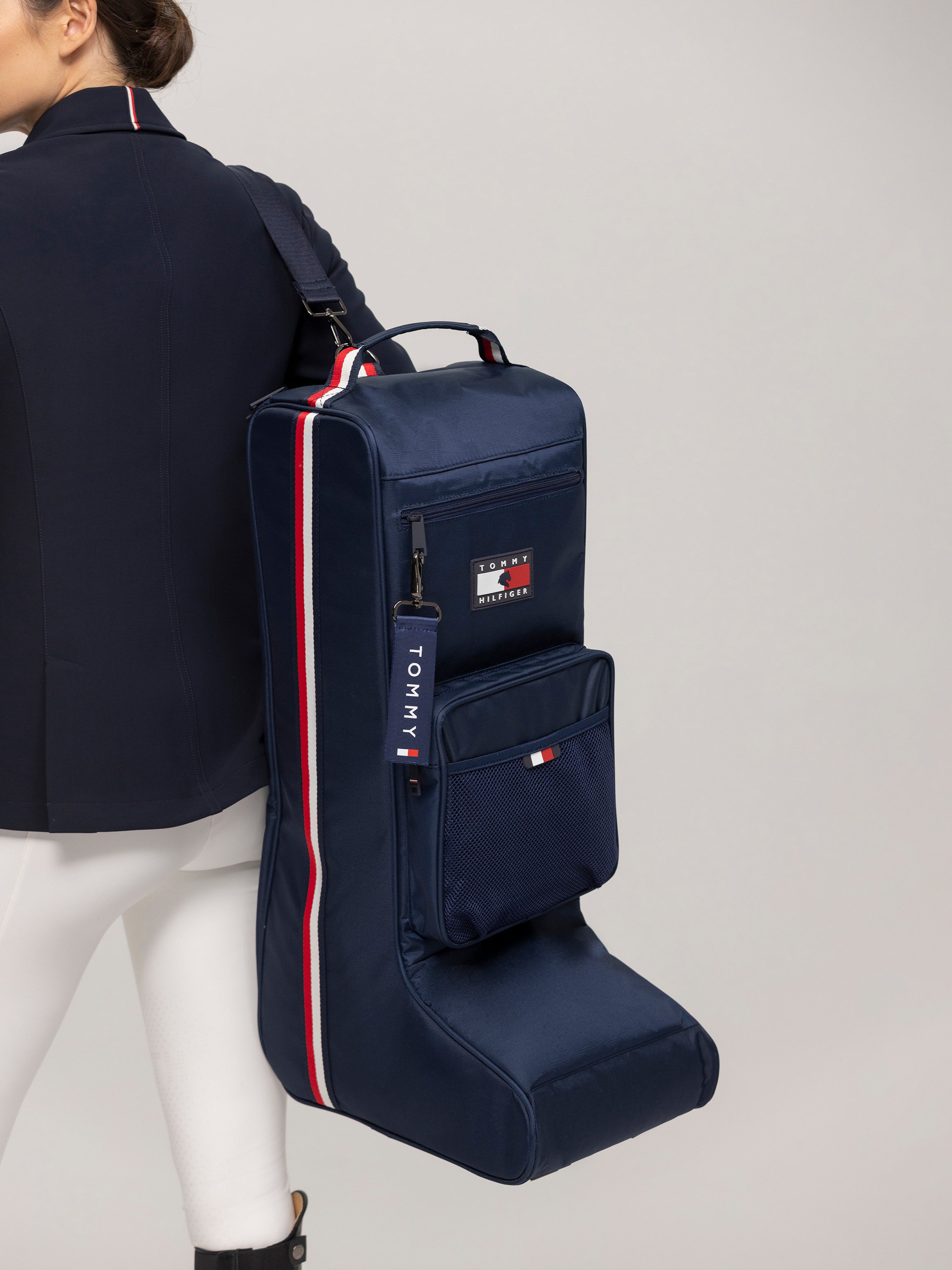 Tommy Hilfiger Equestrian Buffalo Boot Bag - Desert Sky