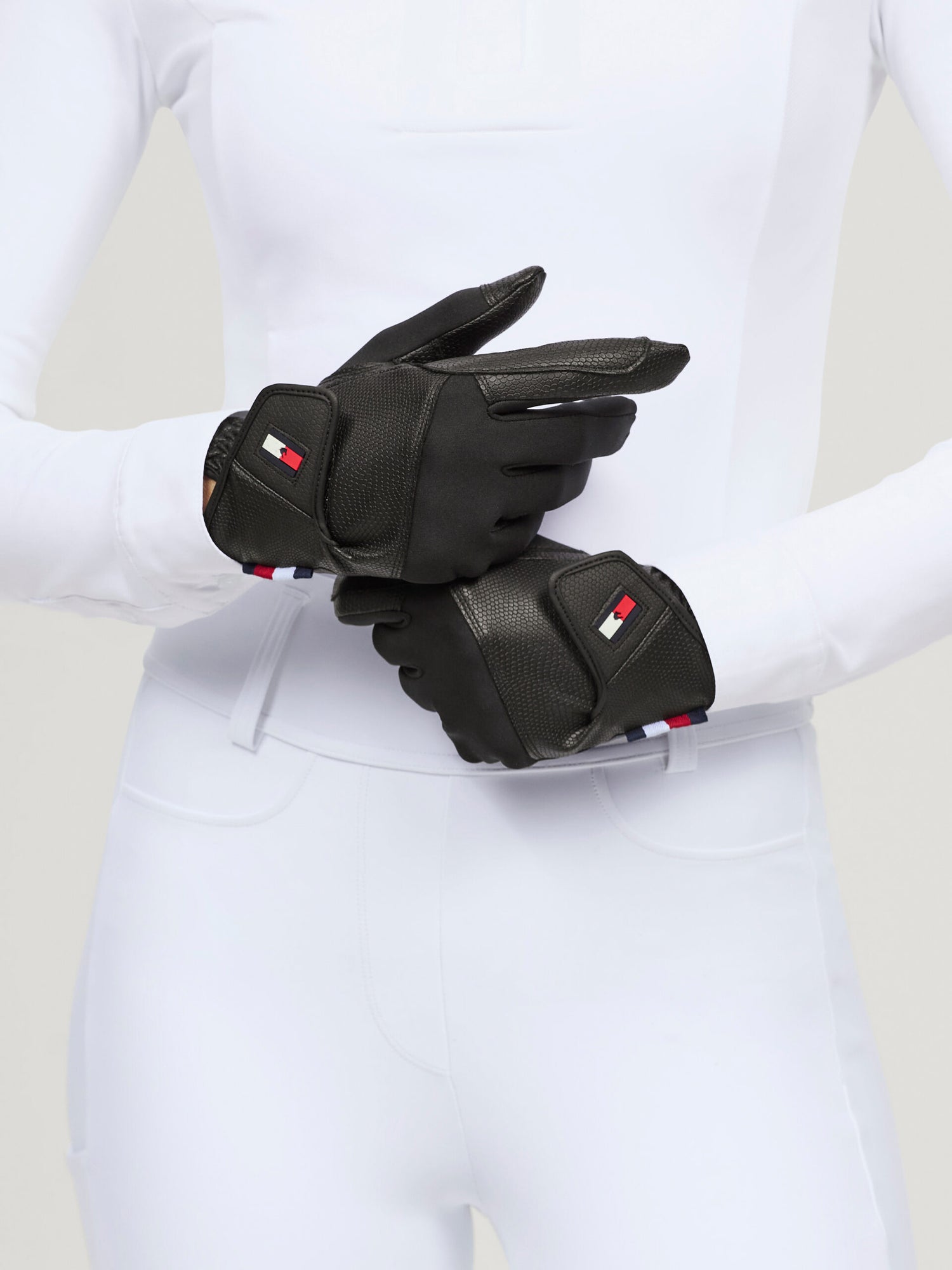 Tommy Hilfiger Equestrian Bryce Winter Riding Gloves - BLACK