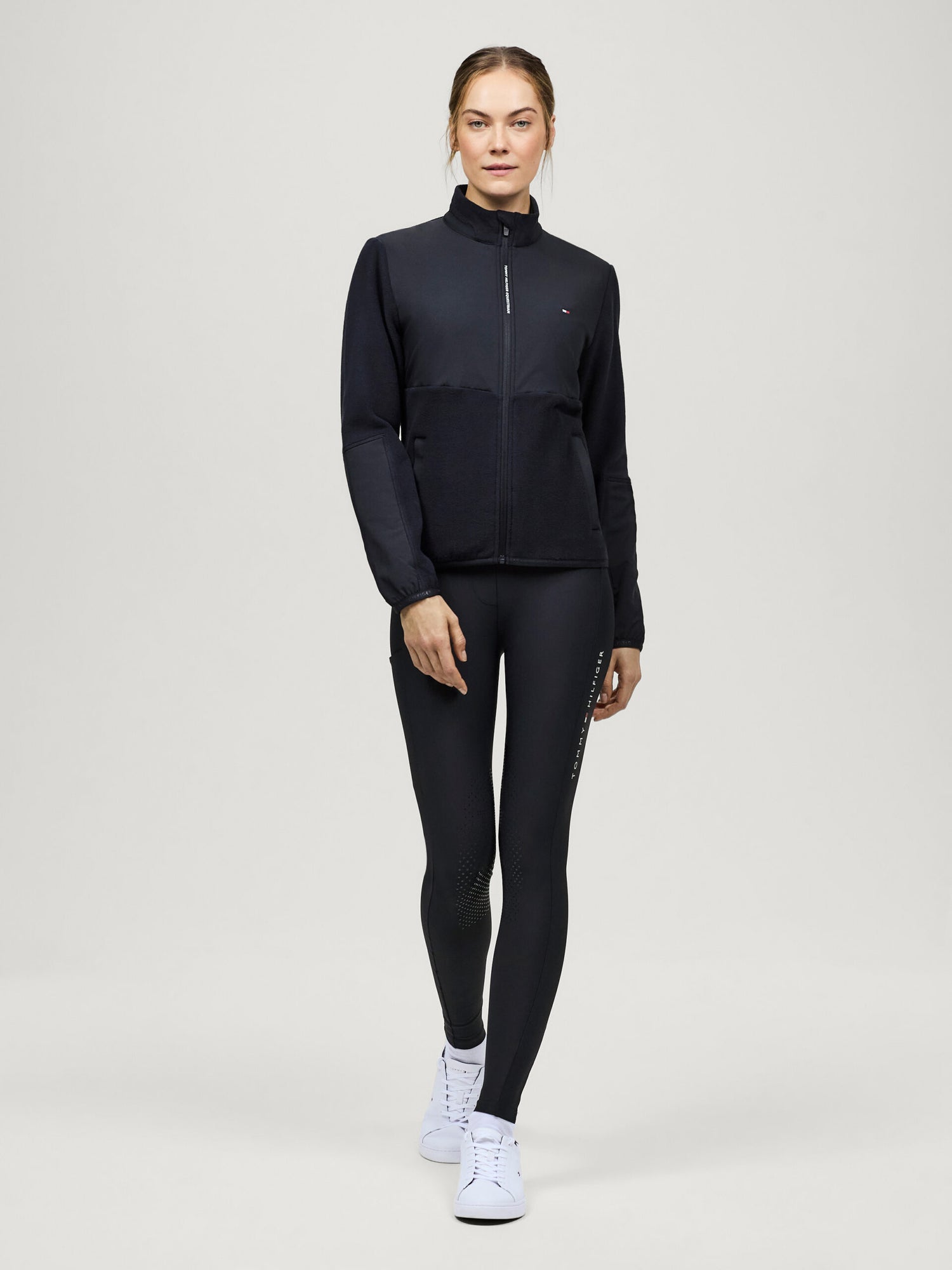 Tommy Hilfiger Equestrian Huntington Fleece Jacket - DESERT SKY