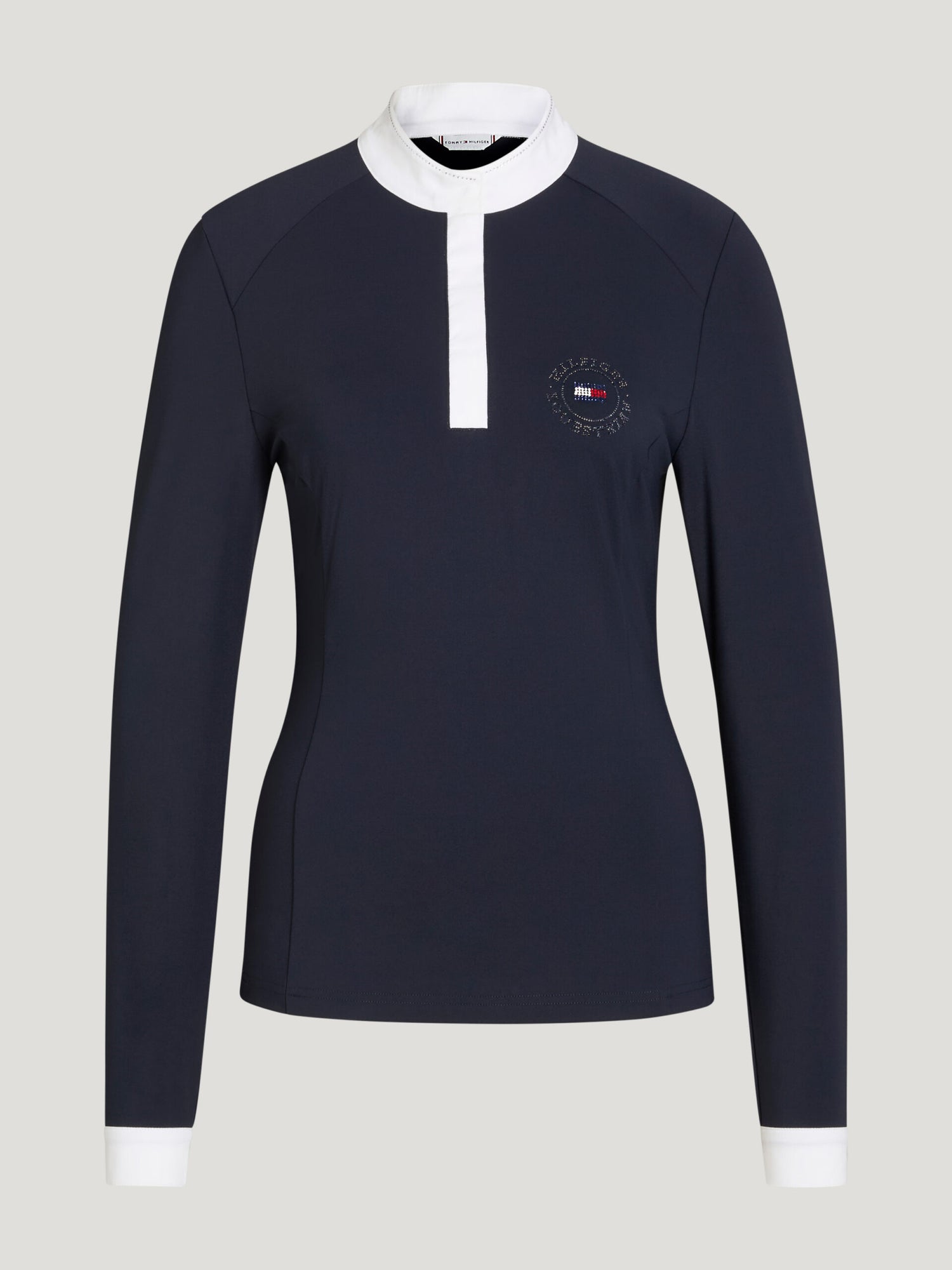 Tommy Hilfiger Equestrian Taylor Rhinestone Show Shirt