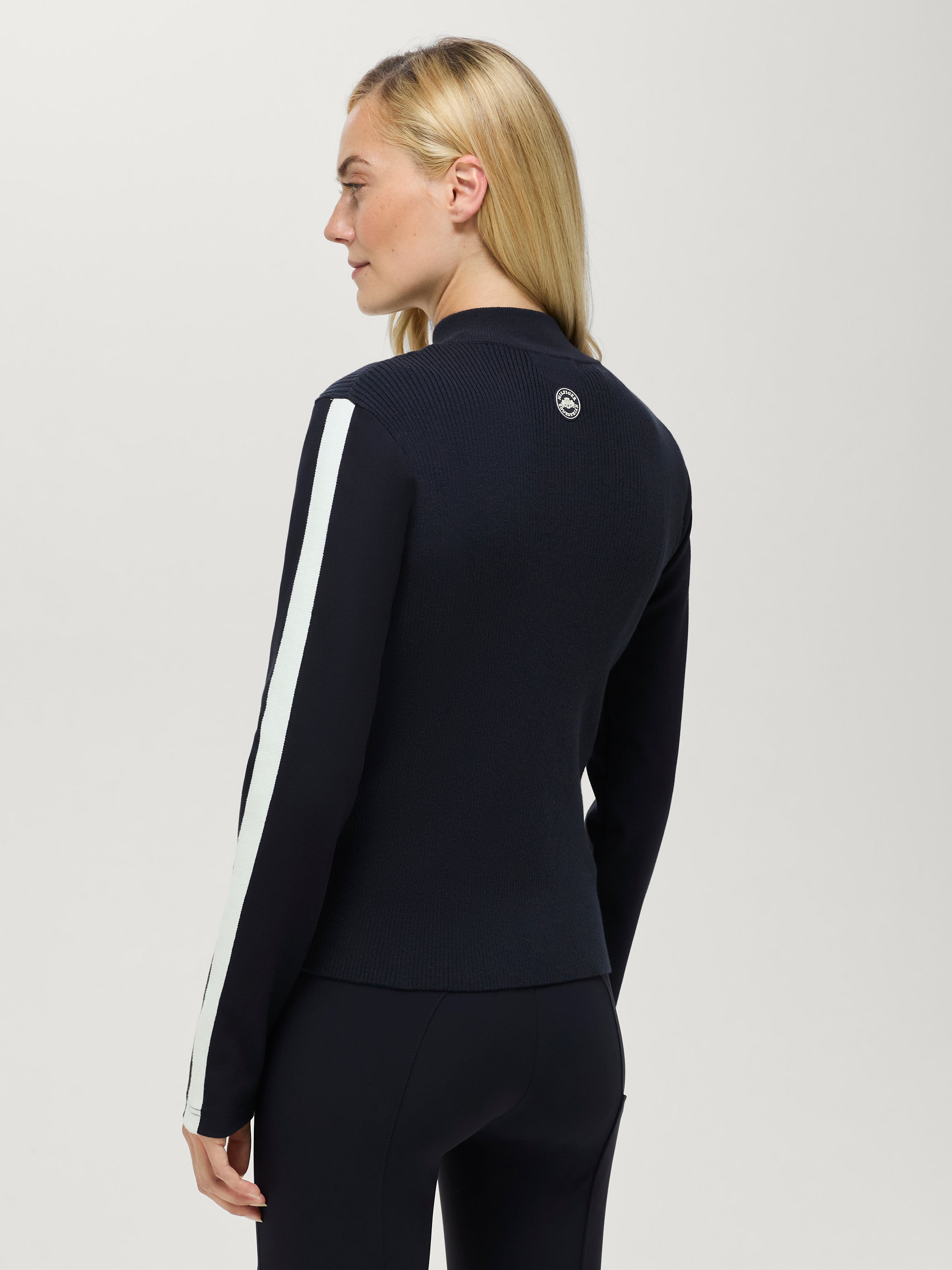 Tommy Hilfiger Equestrian Mirada Knit Zipup DESERT SKY
