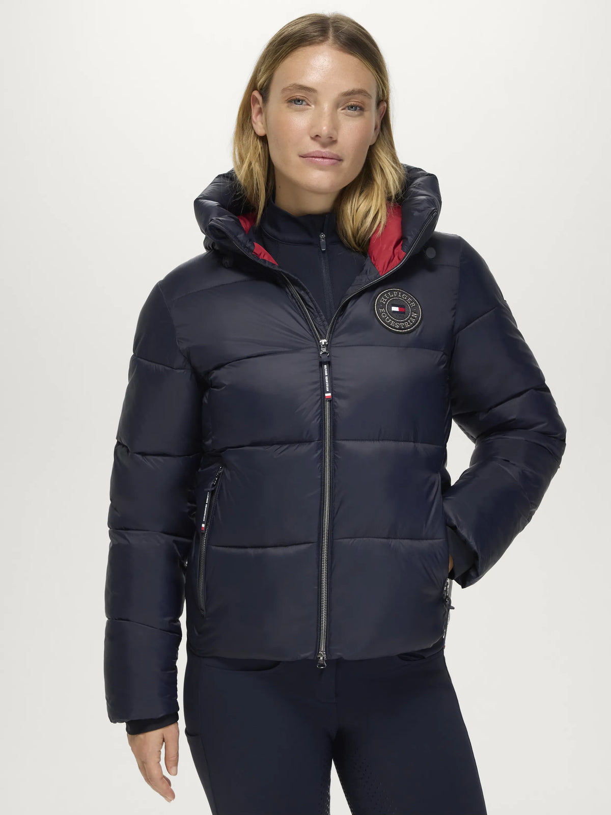 Tommy Hilfiger Equestrian Glendale Women Puffer Jacket DESERT SKY