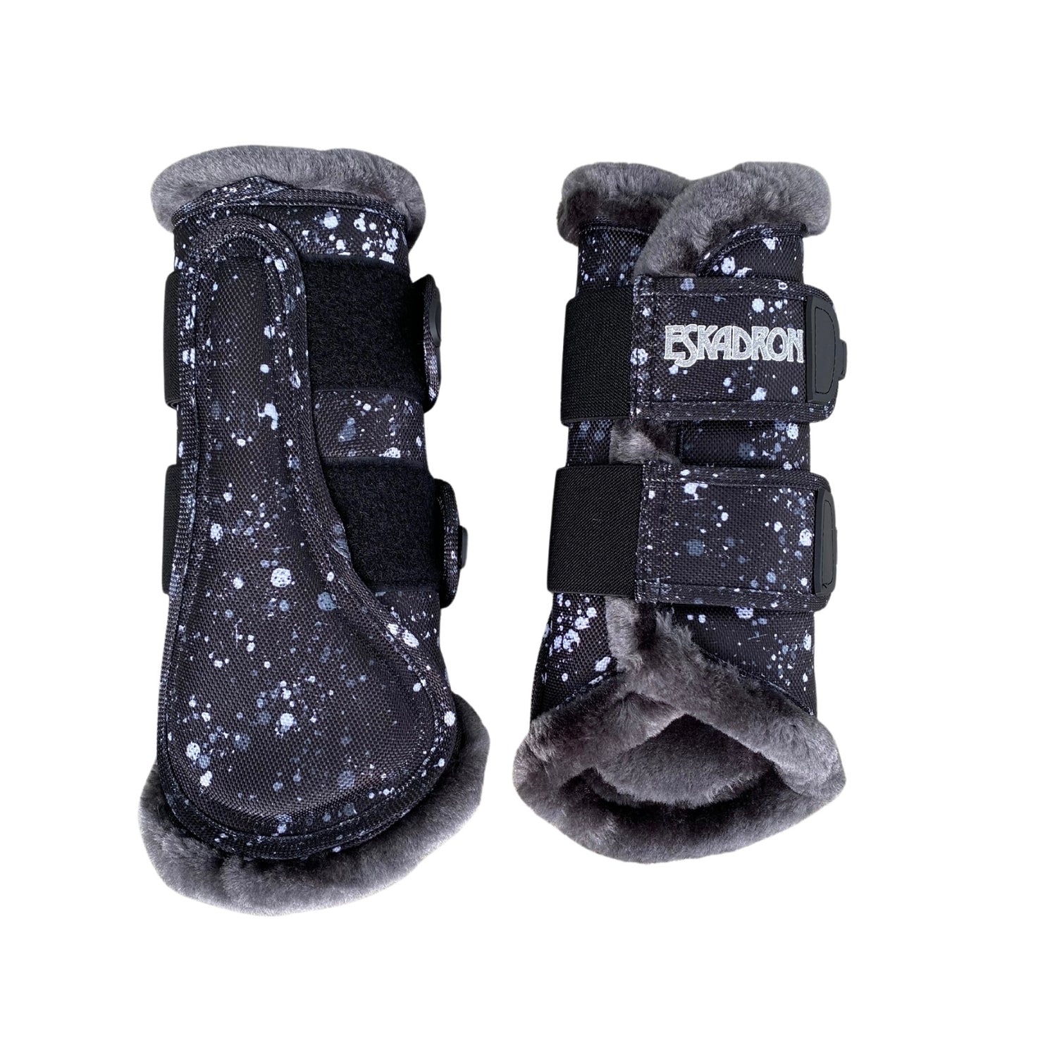 Eskadron 2021 Graffiti Faux Fur Boots - Starlight