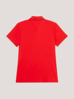 Tommy Hilfiger Equestrian Harlem Short Sleeve Logo Polo Shirt FIERCE RED