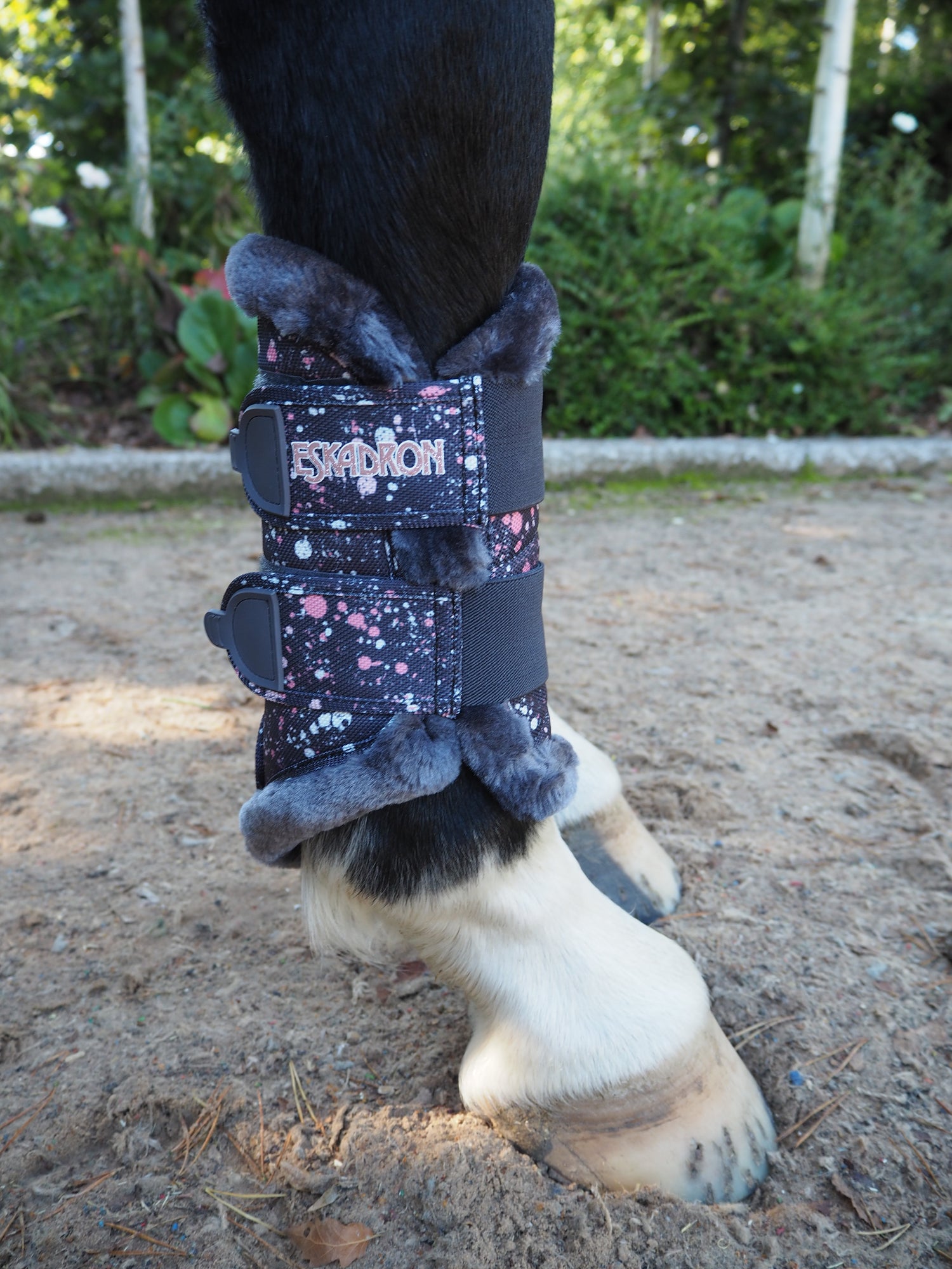 Eskadron 2021 Graffiti Faux Fur Boots - Stormy Rose