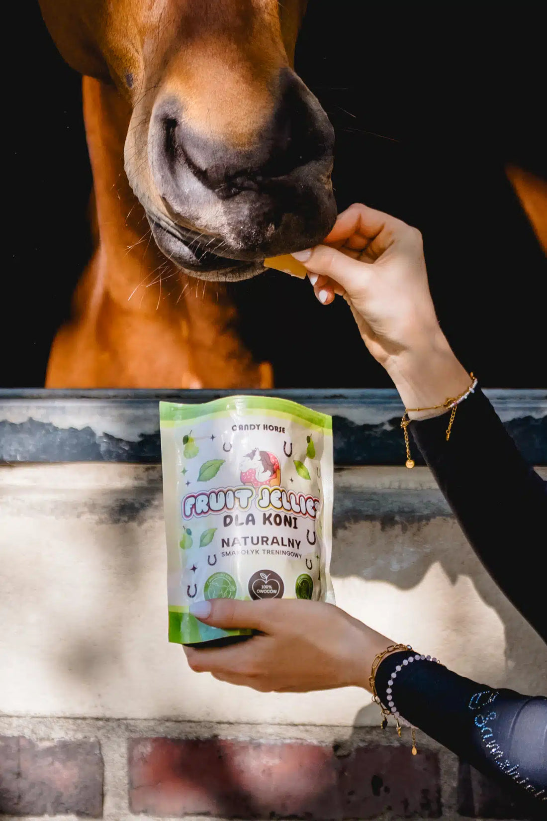 Candy Horse Fruit Jellies Pear + Mint – soft gummies for horses