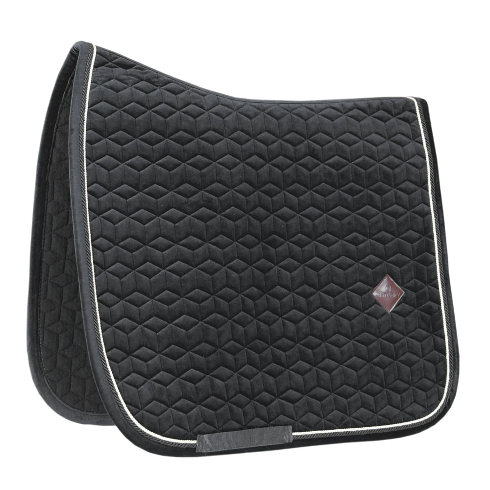 Kentucky Horsewear Velvet Dressage Saddle-pad - Black