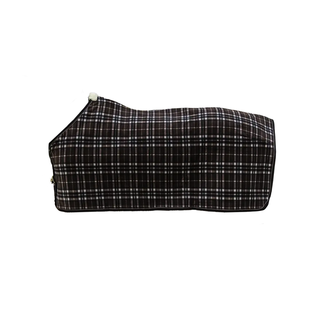 Kentucky Fleece Rug Heavy - Check Printing Brown