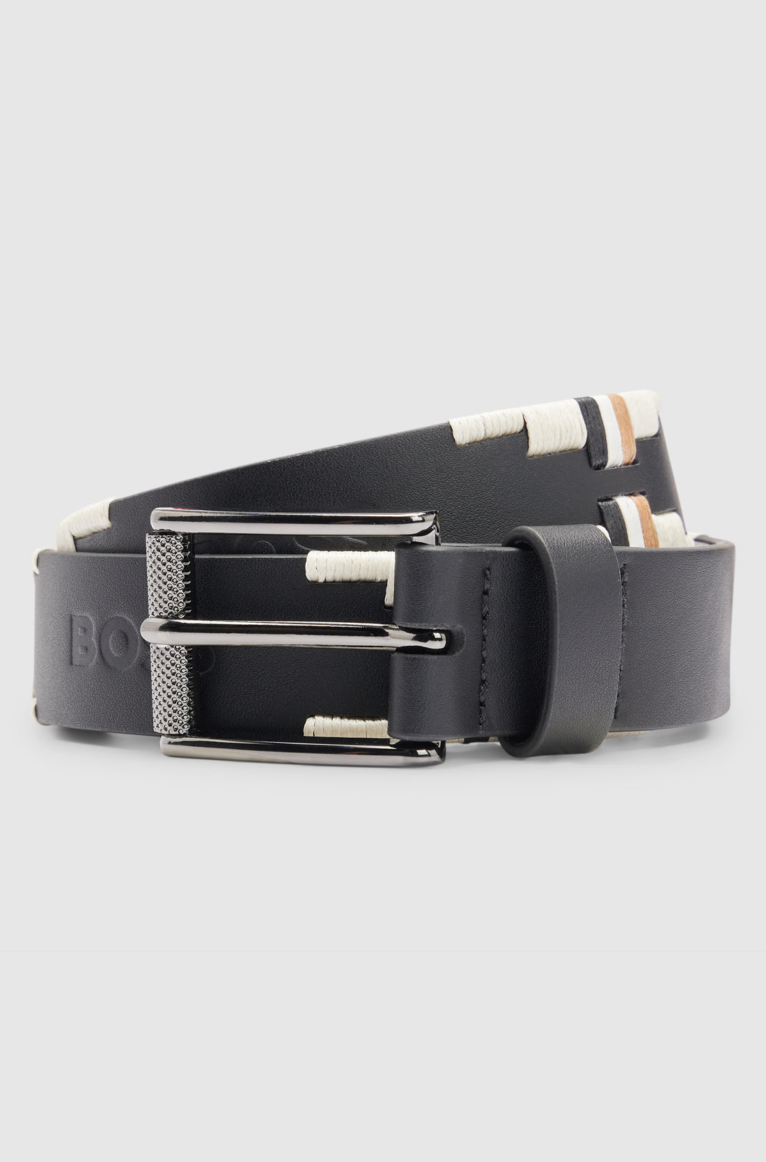 Boss Equestrian Polo Belt Signature Black