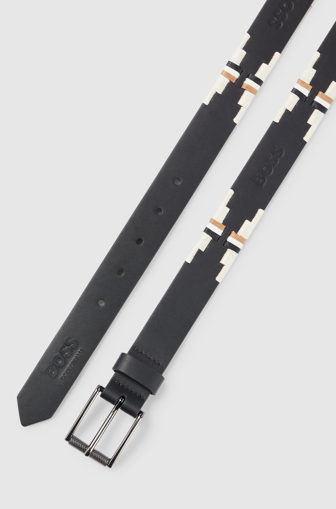Boss Equestrian Polo Belt Signature Black