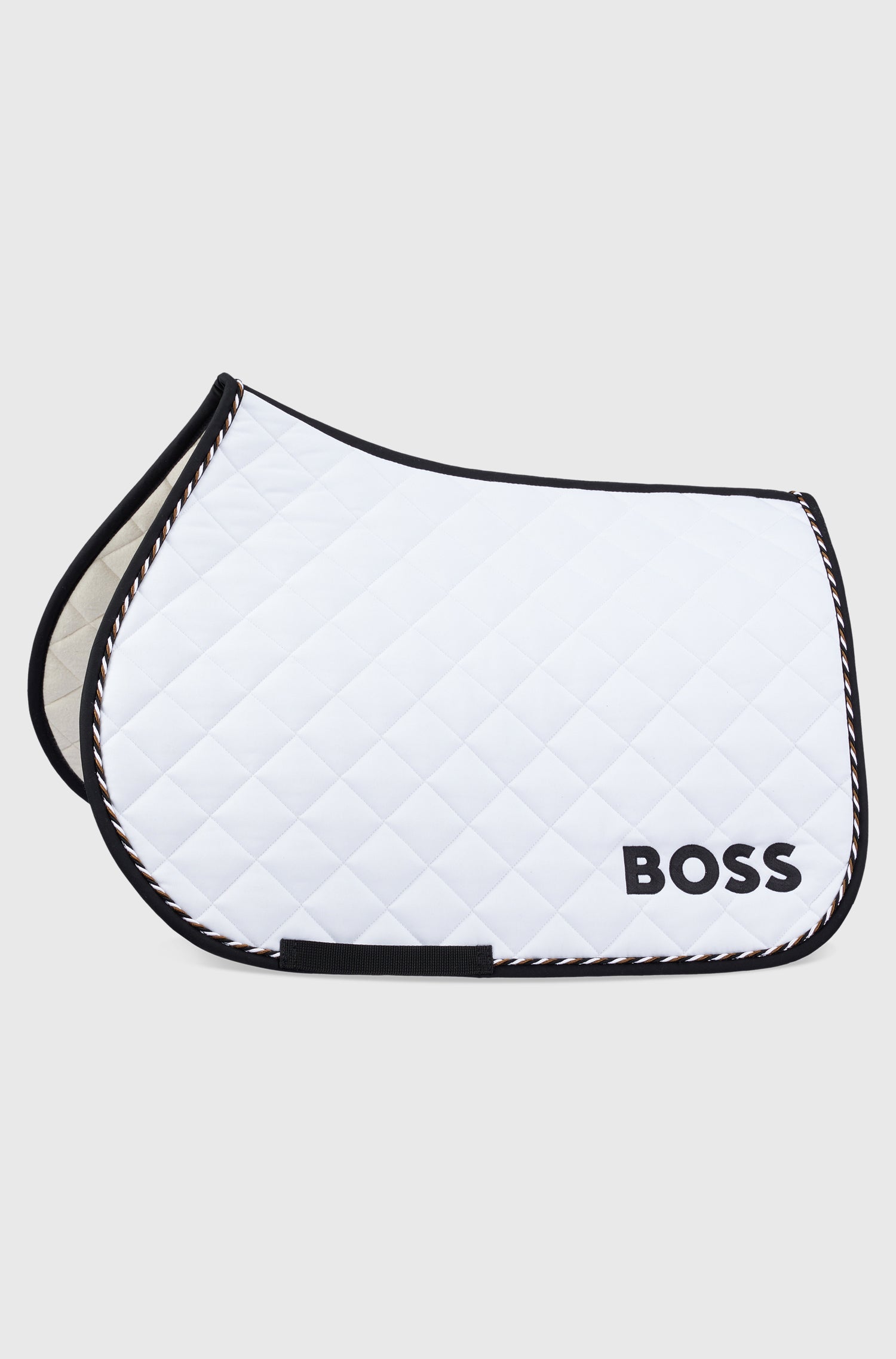 Boss Equestrian Signature Jumping Saddle-pad - White
