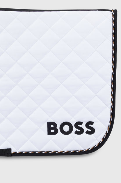Boss Equestrian Signature Jumping Saddle-pad - White