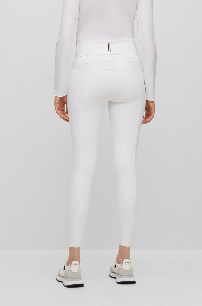 Boss Equestrian Hailey High Waist Full Grip Breeches - White