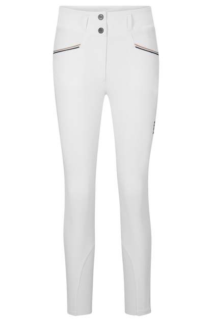 Boss Equestrian Hailey High Waist Full Grip Breeches - White