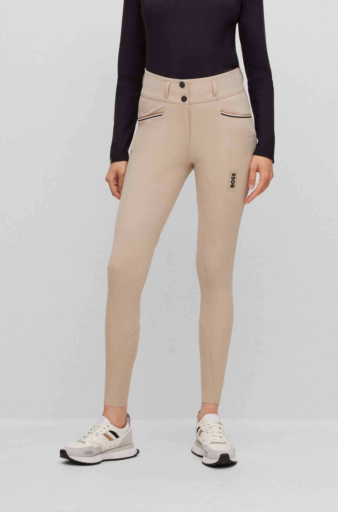 Boss Equestrian Hailey Full Grip Breeches Beige