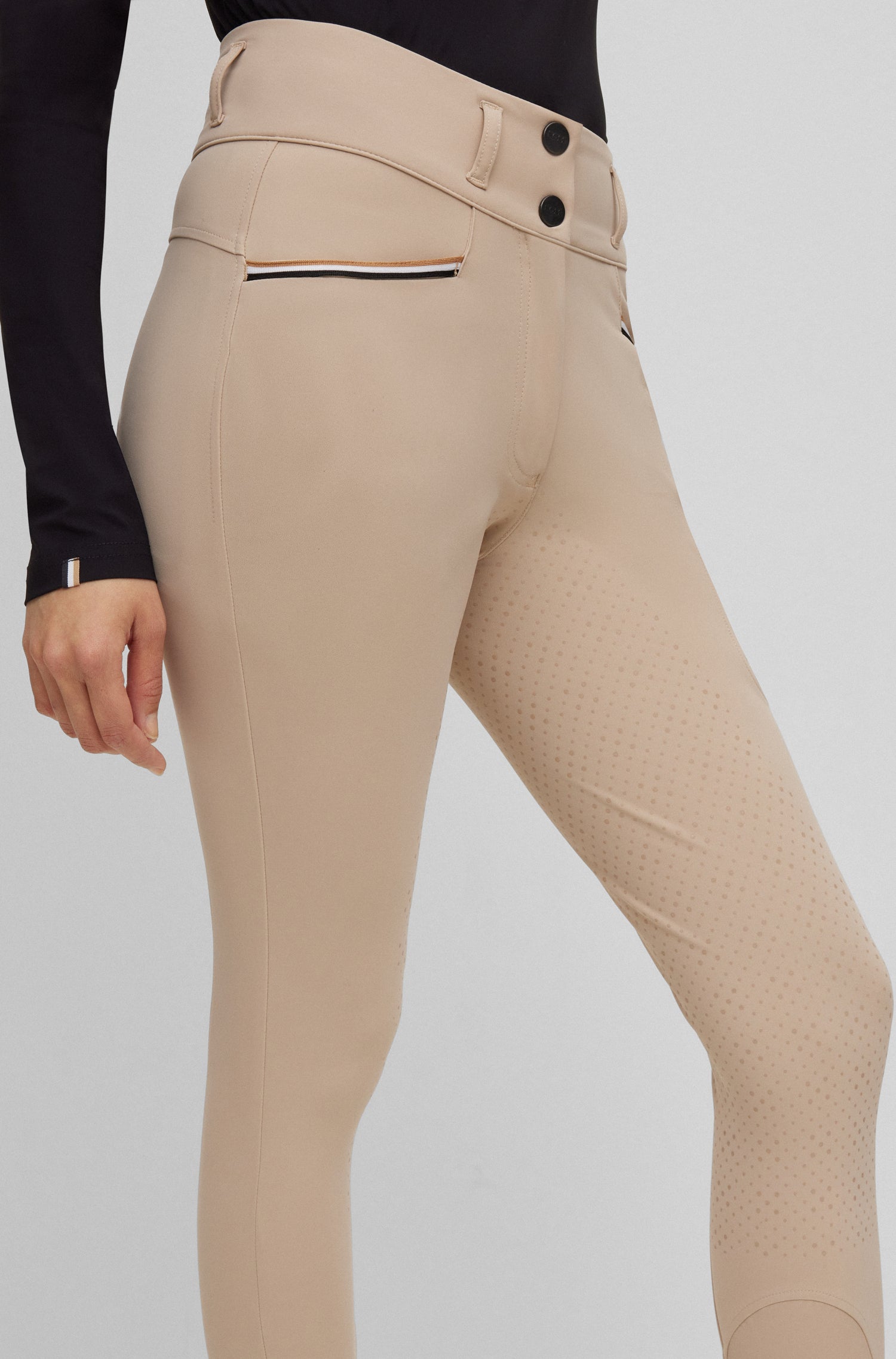 Boss Equestrian Hailey Full Grip Breeches Beige