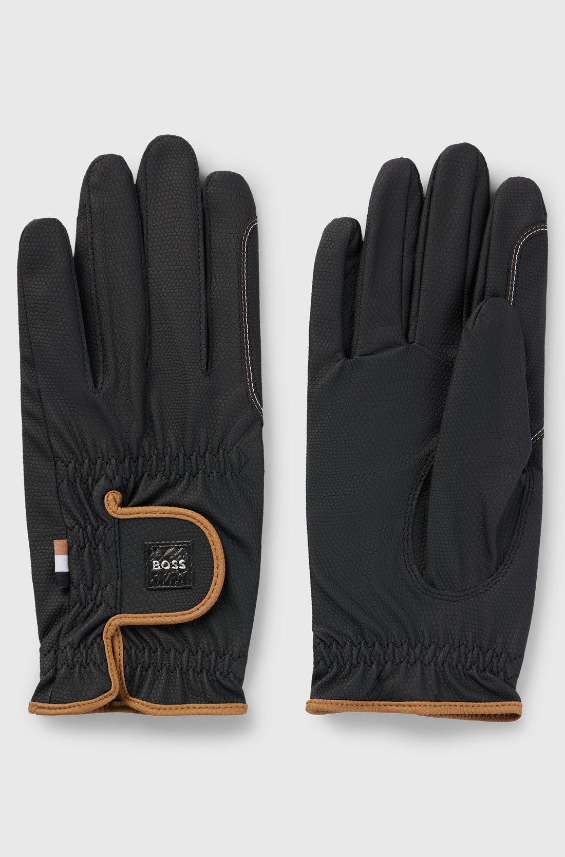 Boss Equestrian Hybrid Riding Gloves Black
