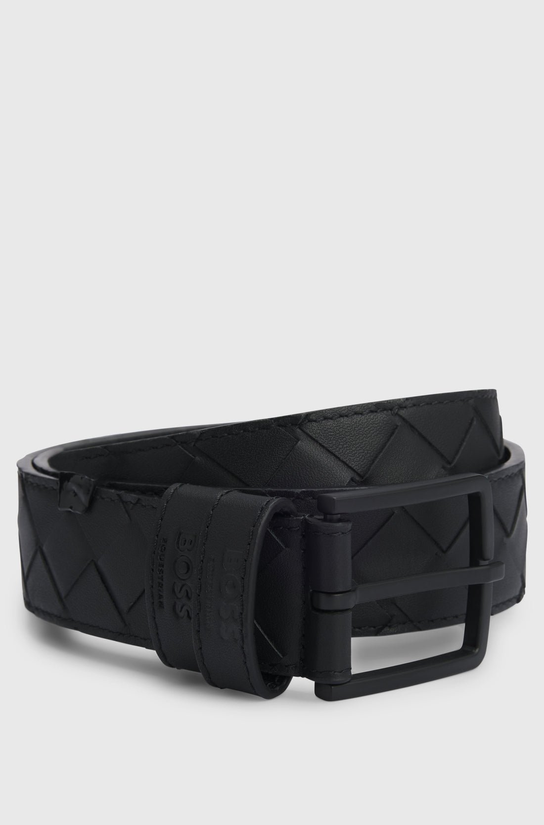 Boss Equestrian Cable Belt Black