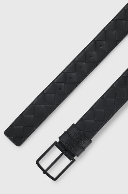 Boss Equestrian Cable Belt Black