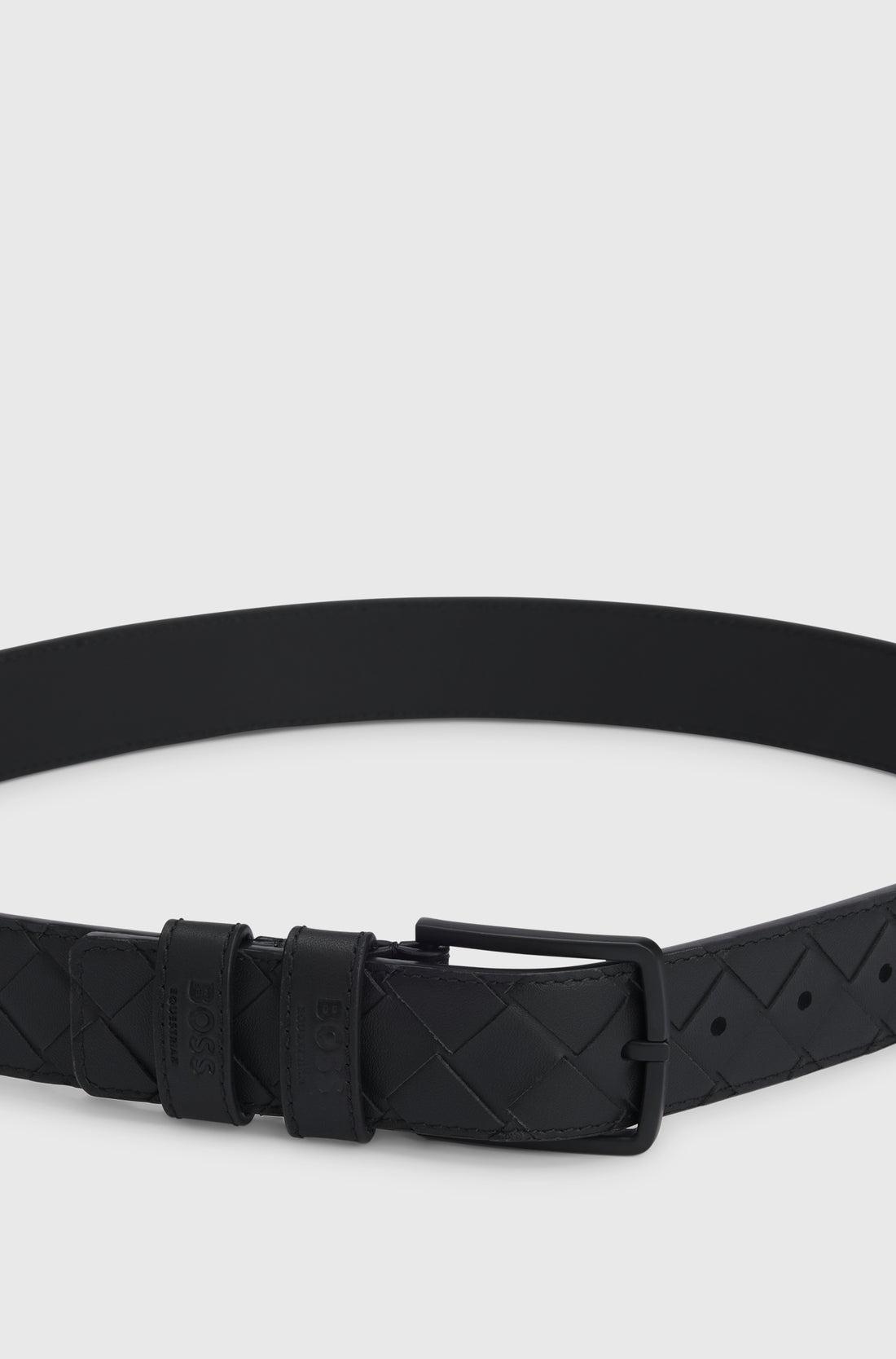 Boss Equestrian Cable Belt Black