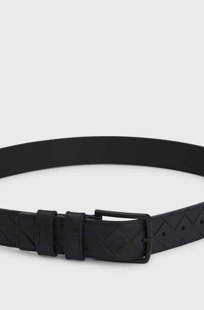 Boss Equestrian Cable Belt Black