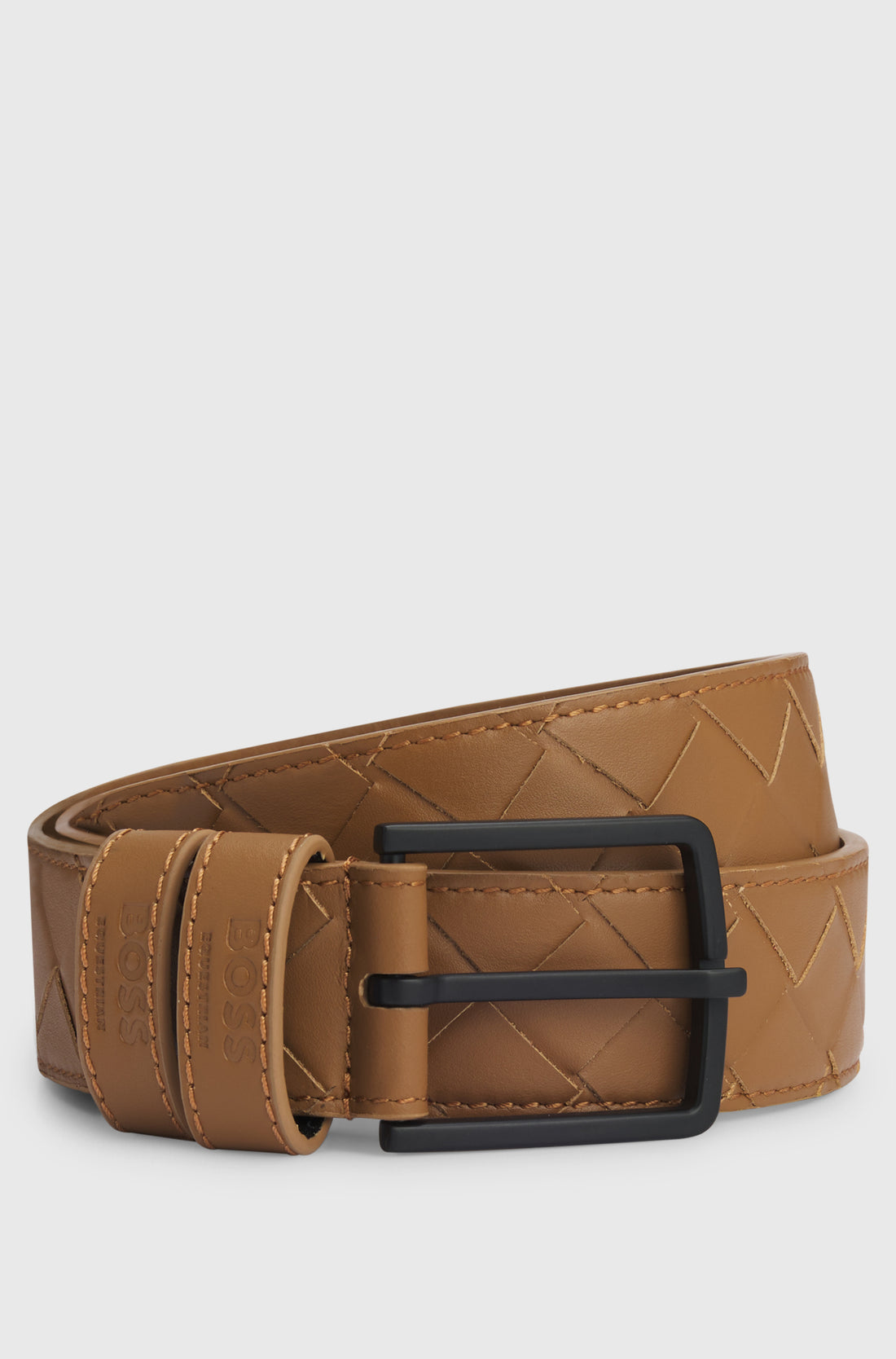 Boss Equestrian Belt Cable Camel