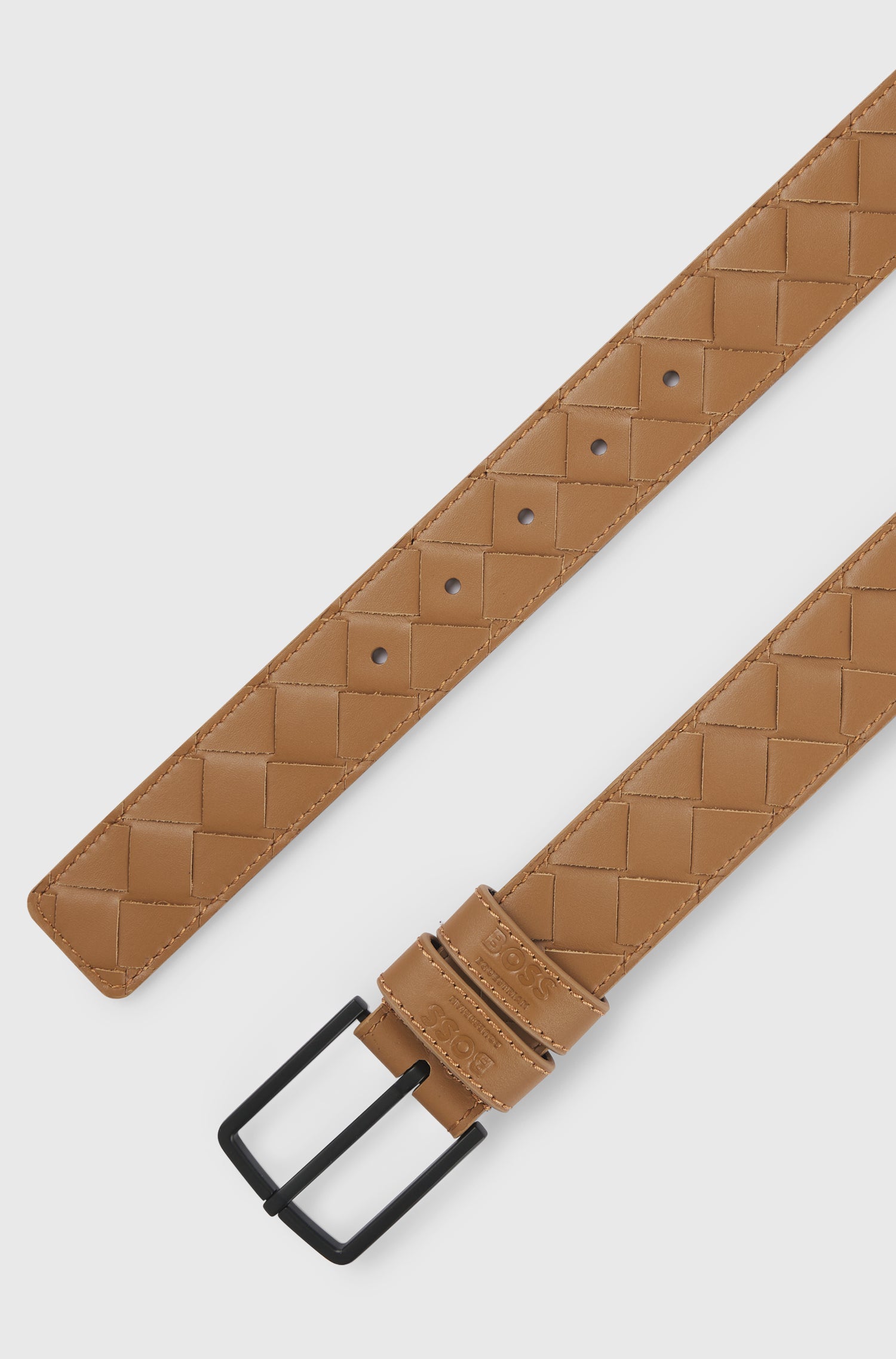 Boss Equestrian Belt Cable Camel