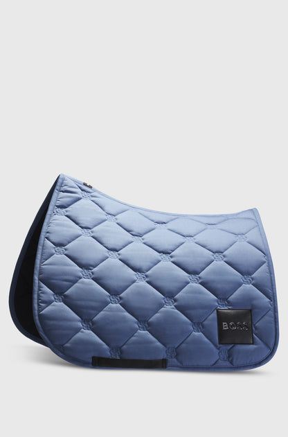 Boss Equestrian Saddle Pad Dressage Solid Blue Horizon
