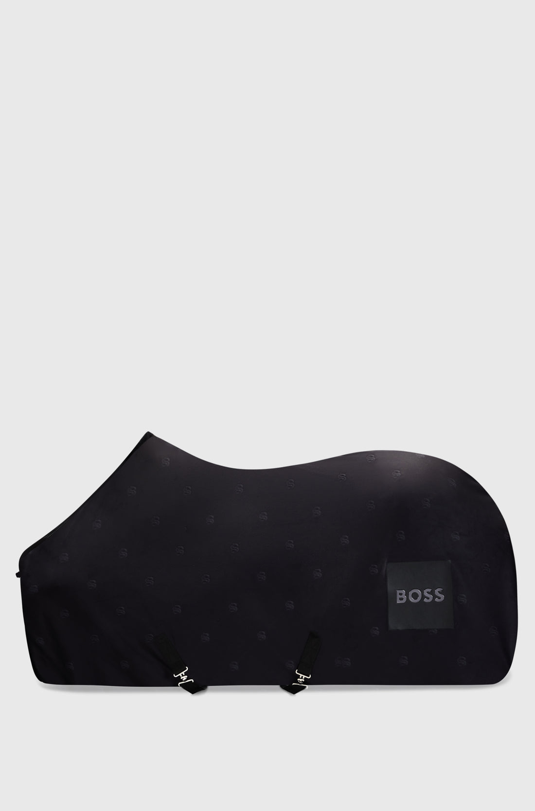Boss Equestrian Fleece Rug Allover Logo Black